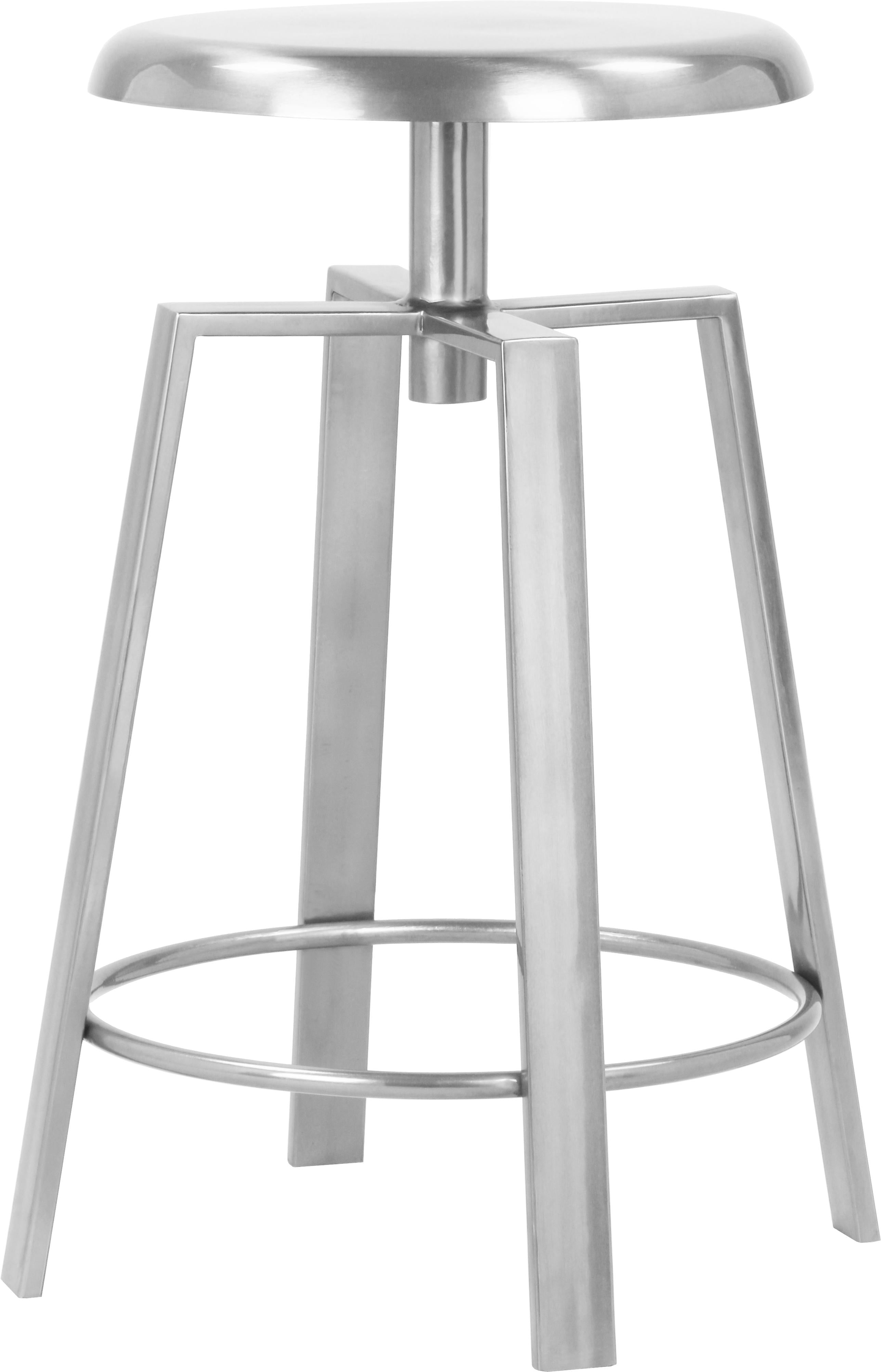 Lang Silver Counter/Bar Stool - Luxury Home Furniture (MI)