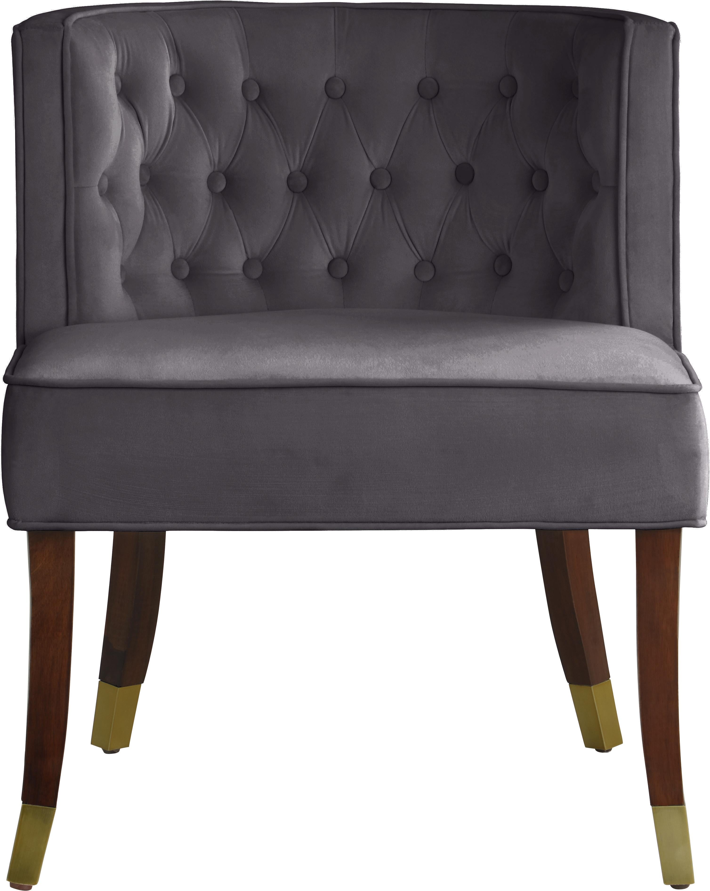 Perry Grey Velvet Dining Chair - Luxury Home Furniture (MI)