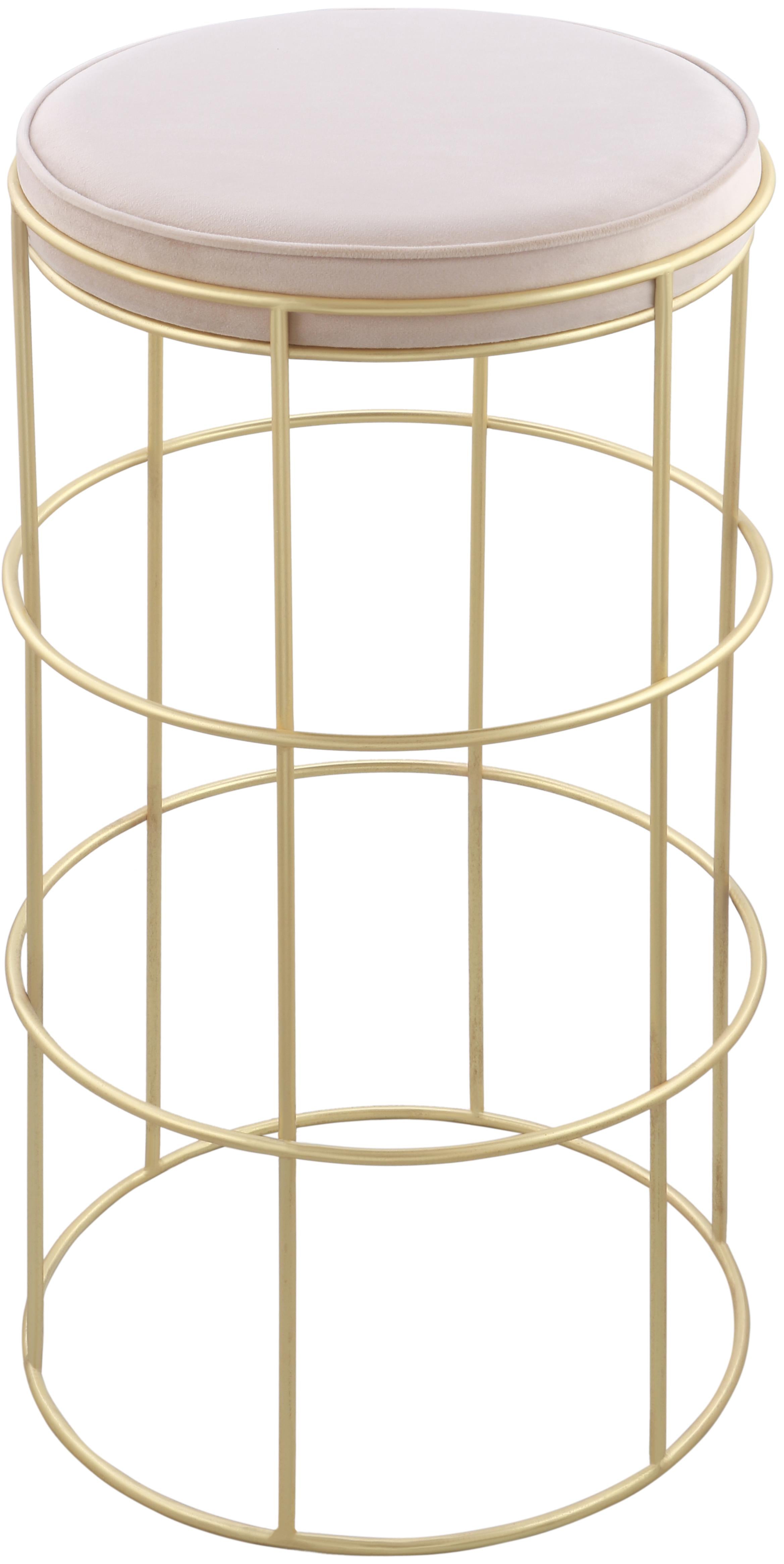 Rebar Cream Velvet Counter Stool - Luxury Home Furniture (MI)