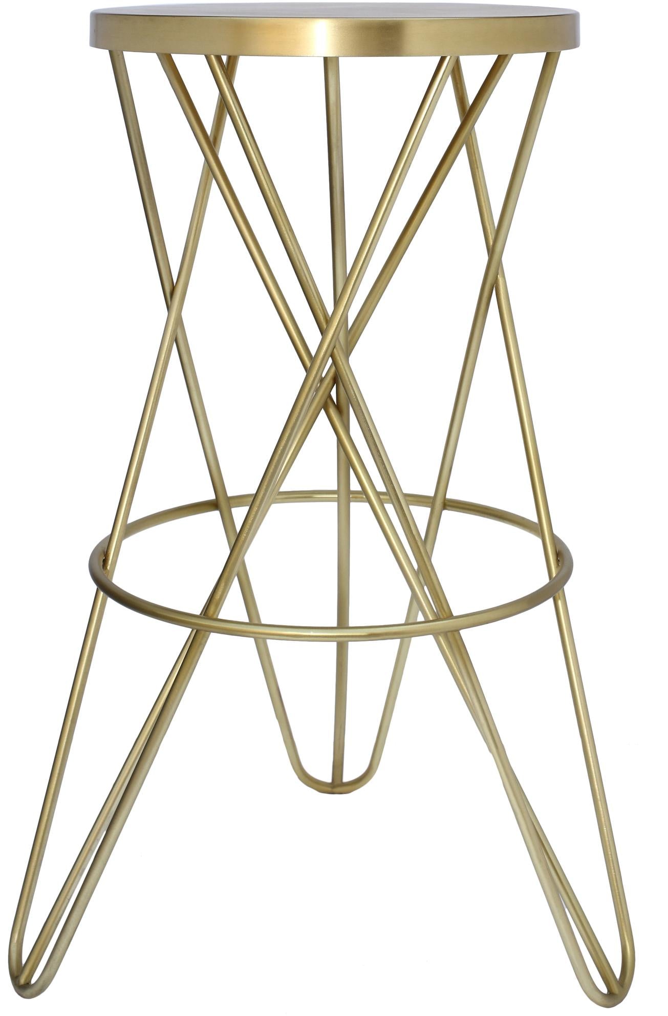 Mercury Gold Bar Stool - Luxury Home Furniture (MI)