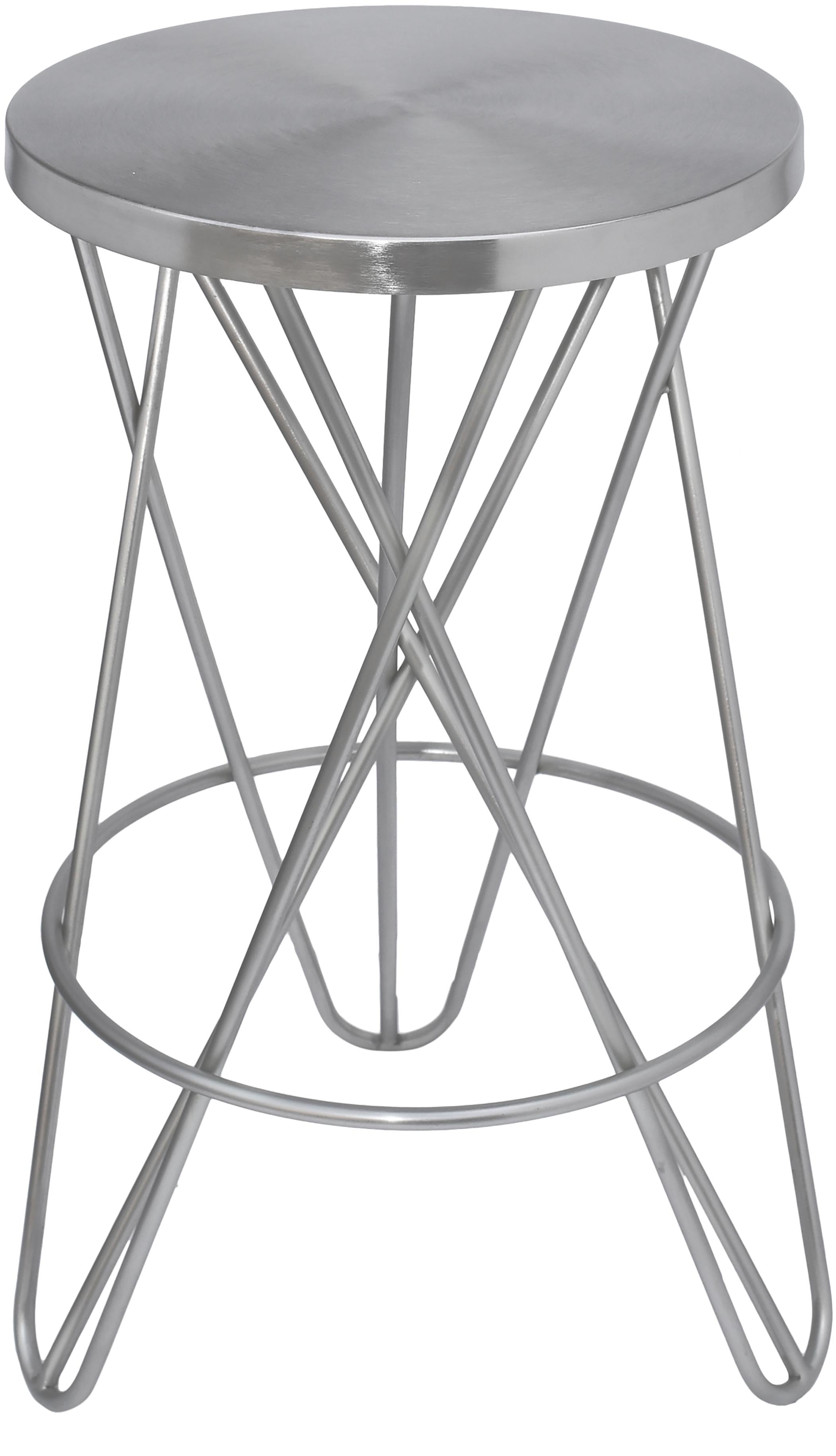 Mercury Silver Counter Stool - Luxury Home Furniture (MI)