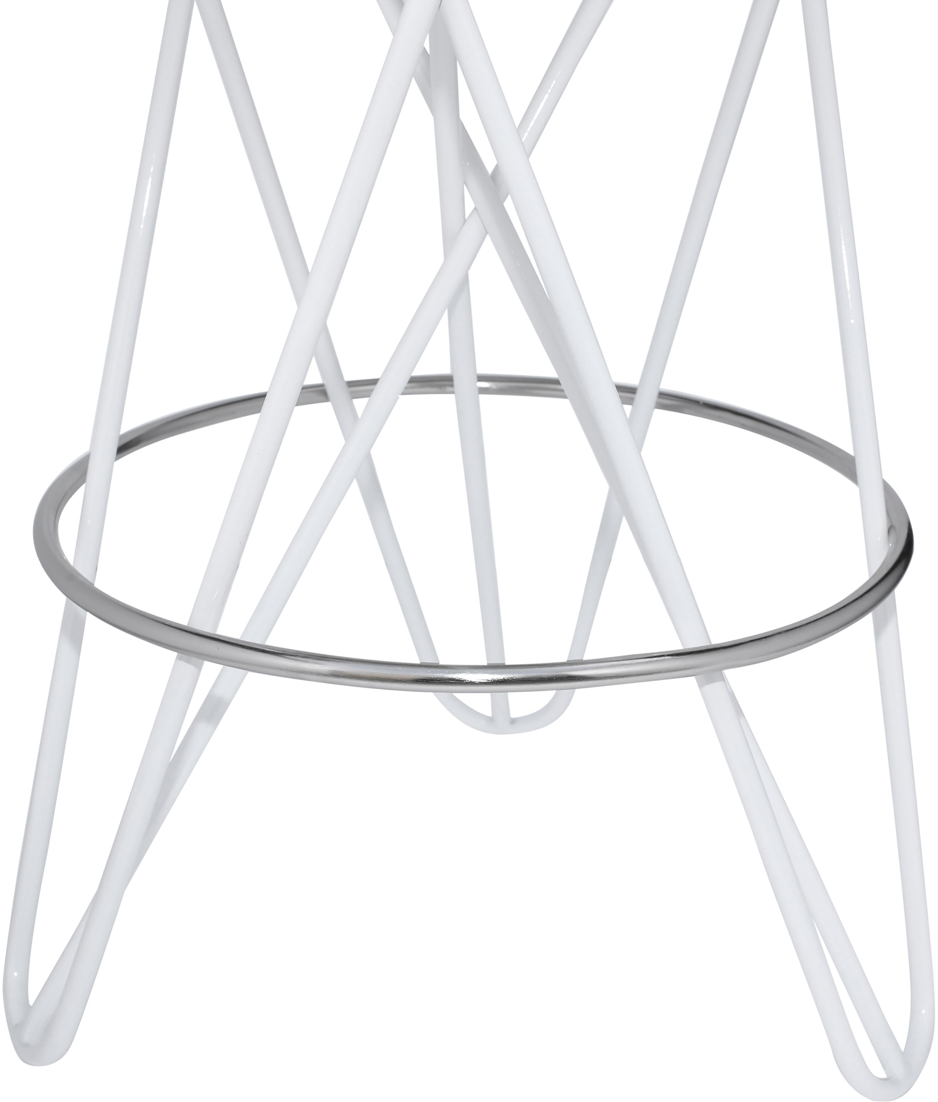 Mercury White / Silver Counter Stool - Luxury Home Furniture (MI)