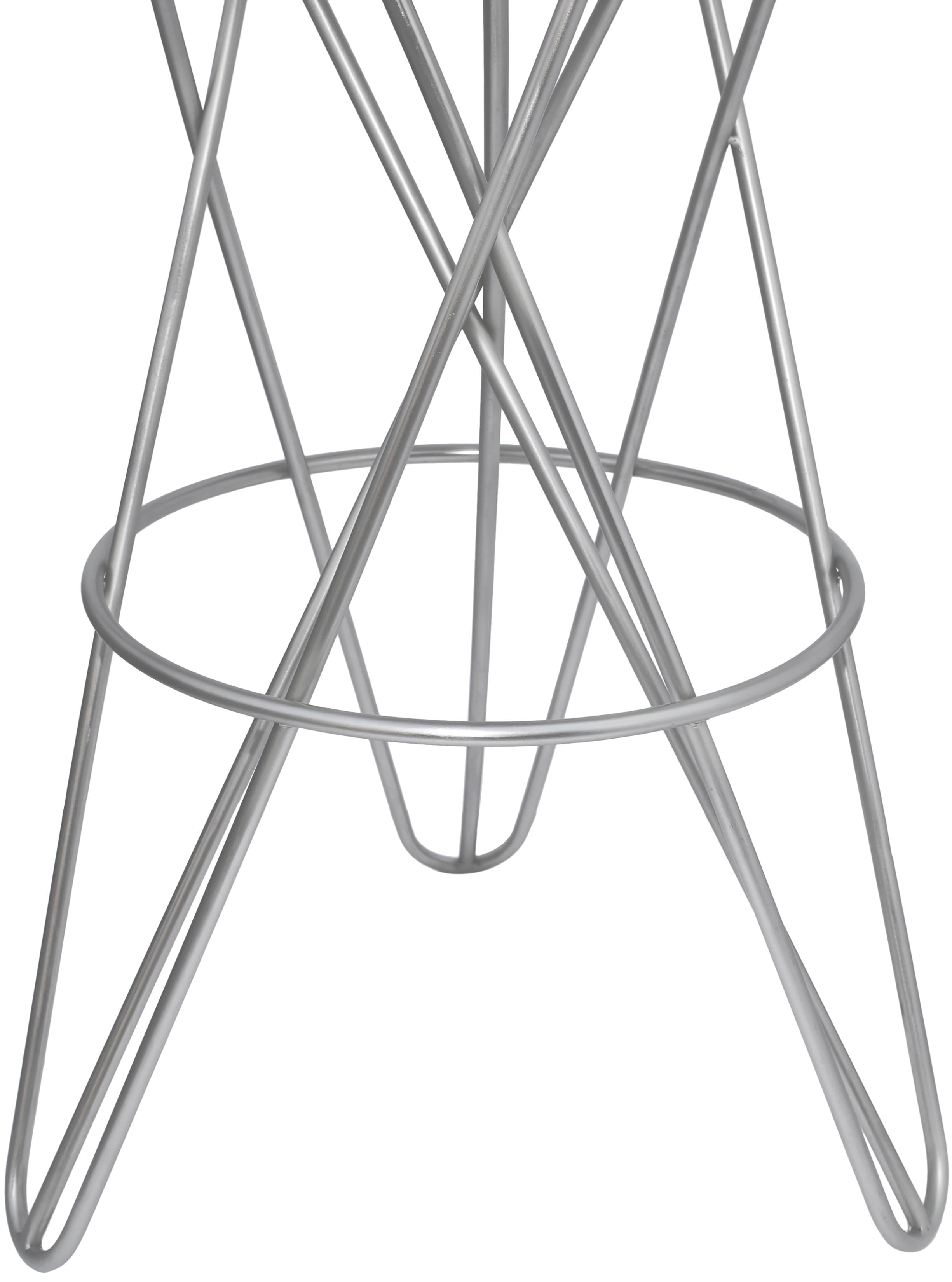 Mercury Silver Bar Stool - Luxury Home Furniture (MI)