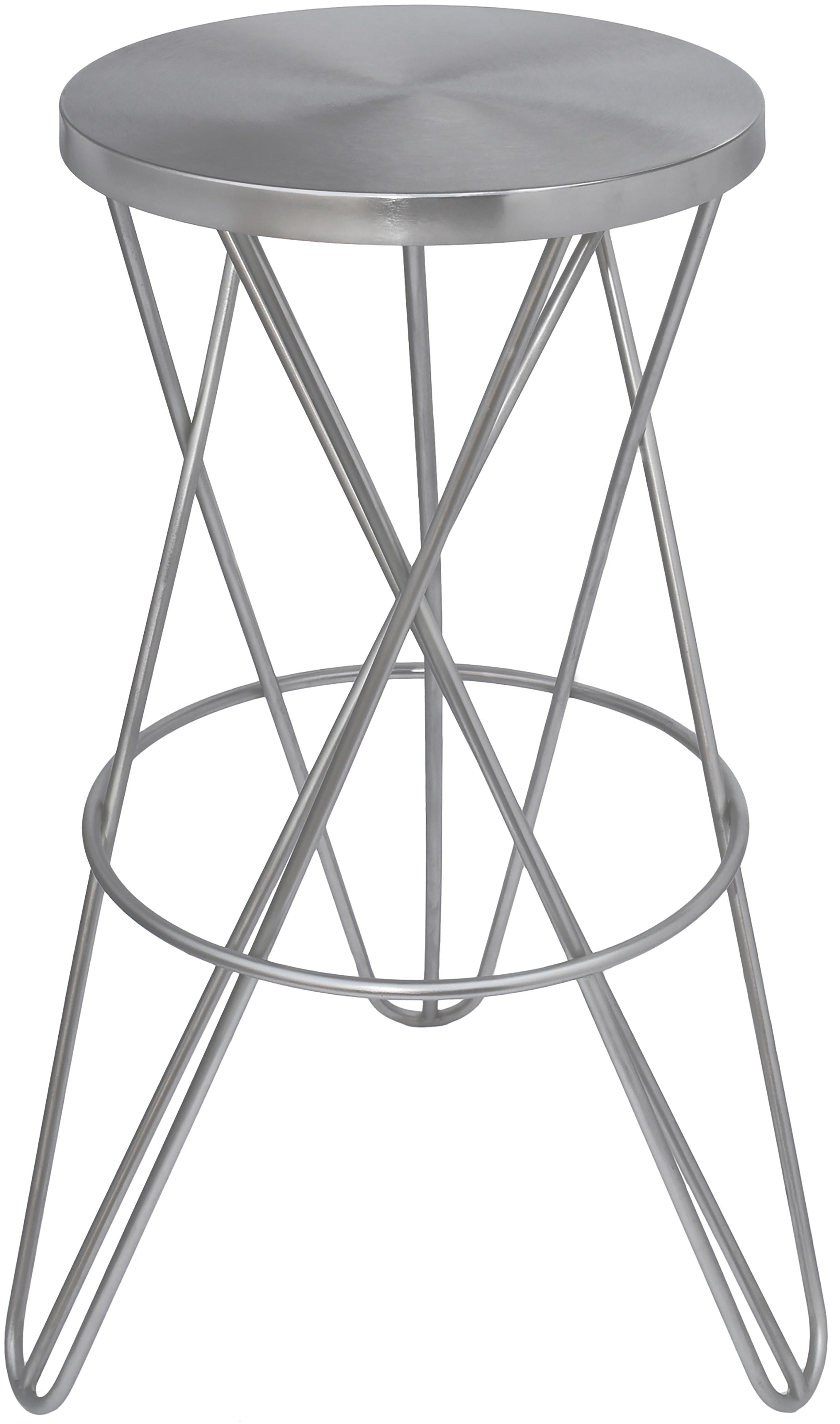 Mercury Silver Bar Stool - Luxury Home Furniture (MI)