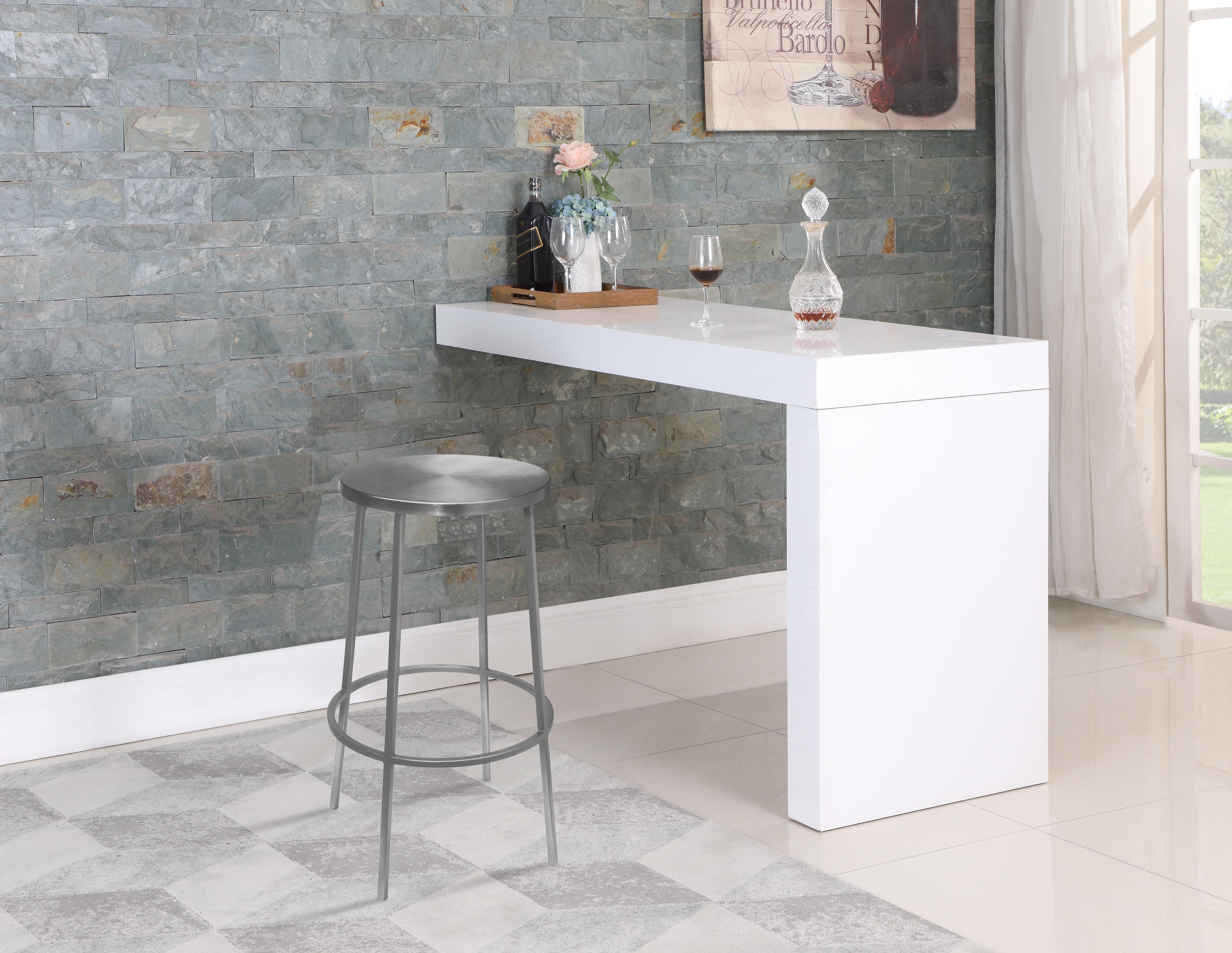 Tyson Silver Bar Stool - Luxury Home Furniture (MI)