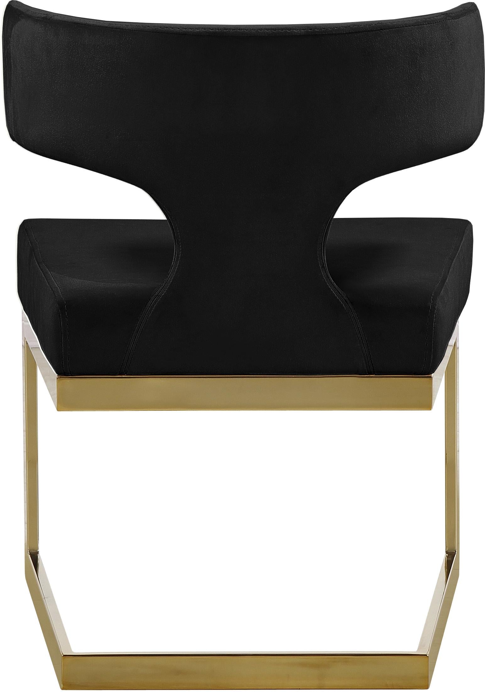 Alexandra Black Velvet Dining Chair - Luxury Home Furniture (MI)