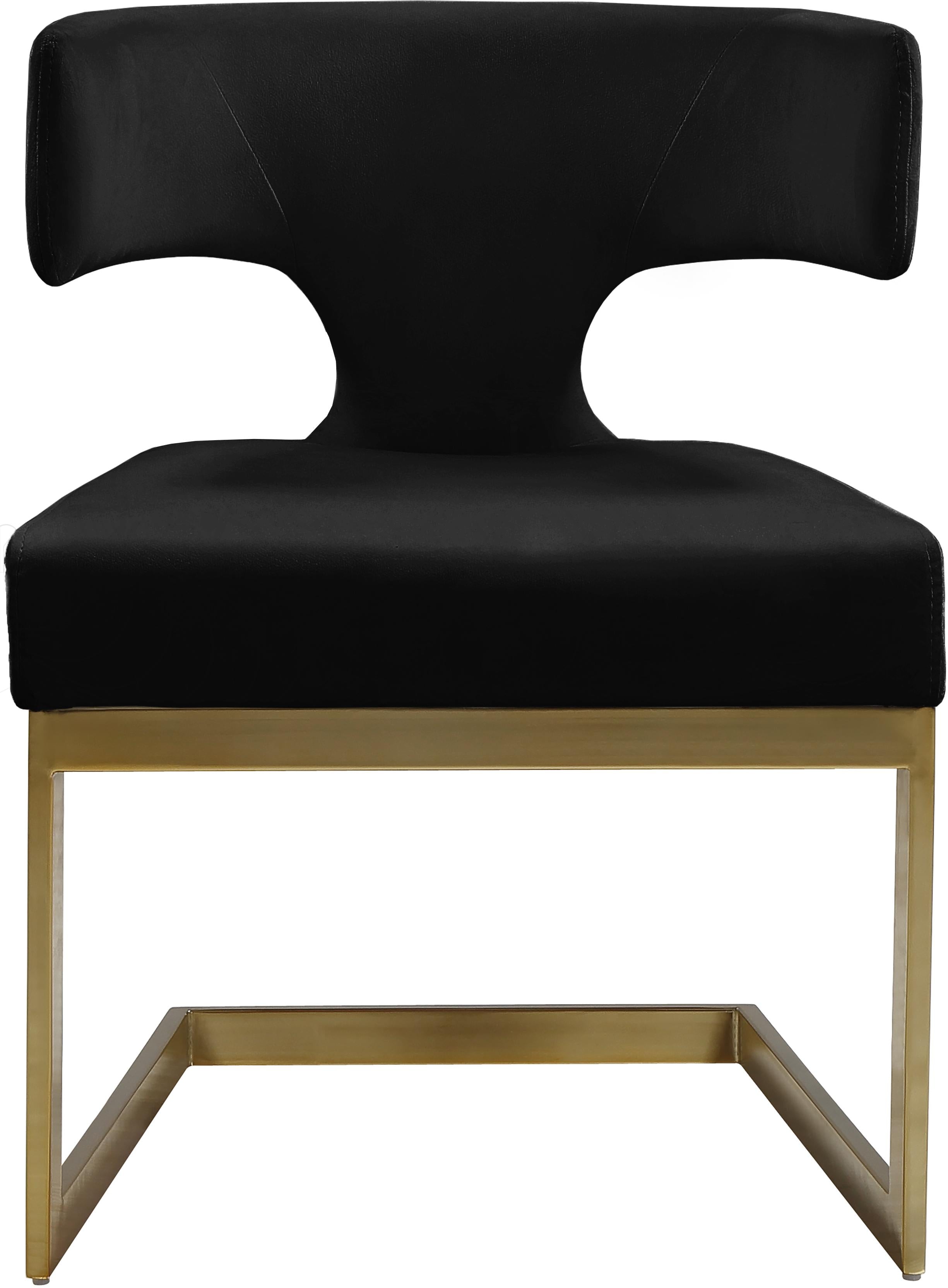 Alexandra Black Velvet Dining Chair - Luxury Home Furniture (MI)