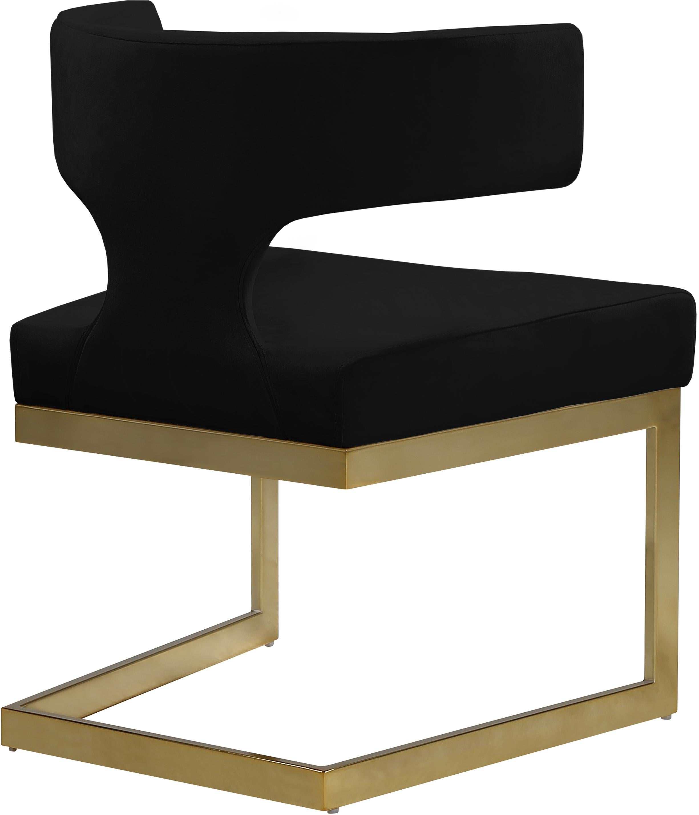 Alexandra Black Velvet Dining Chair - Luxury Home Furniture (MI)