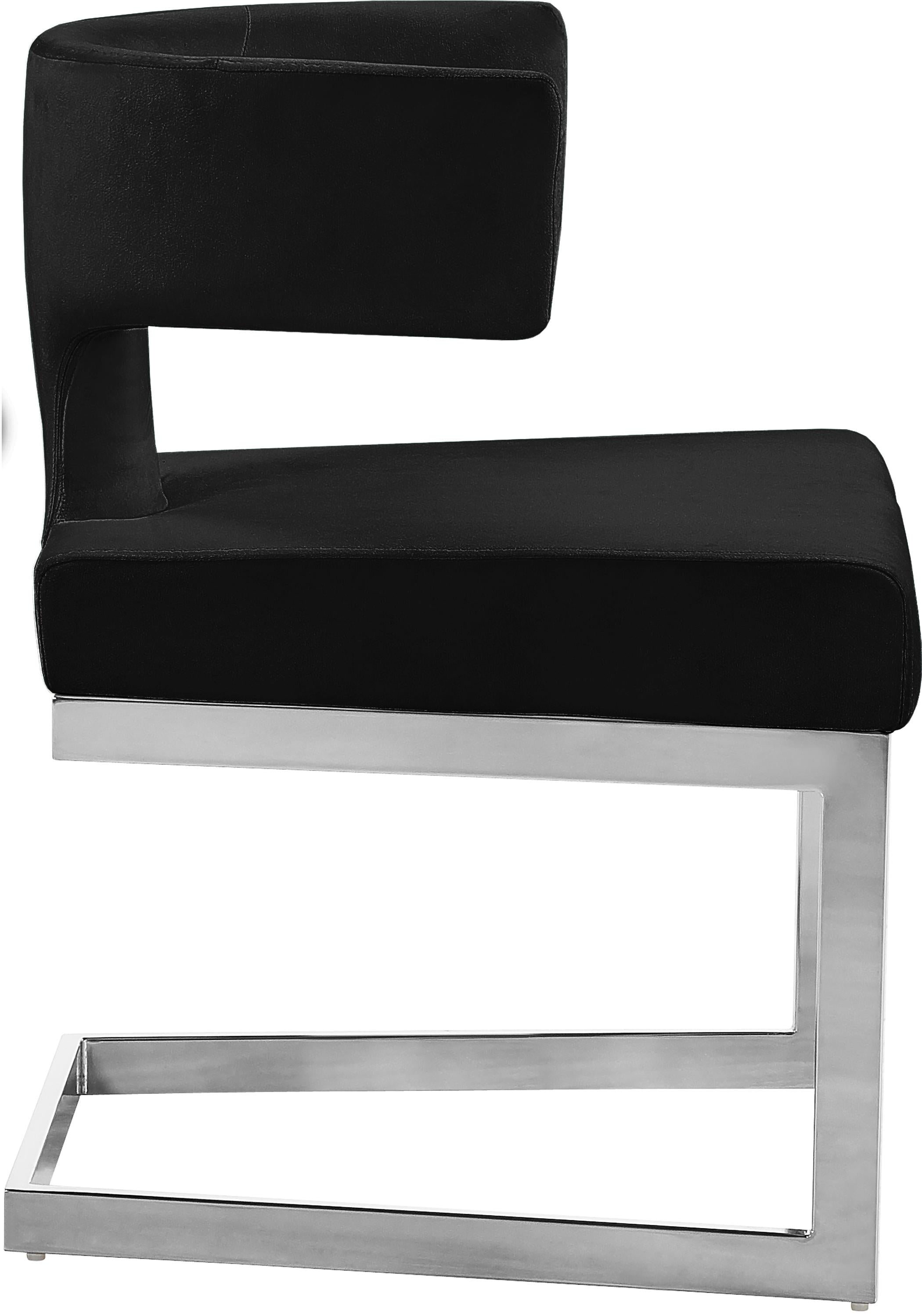 Alexandra Black Velvet Dining Chair - Luxury Home Furniture (MI)