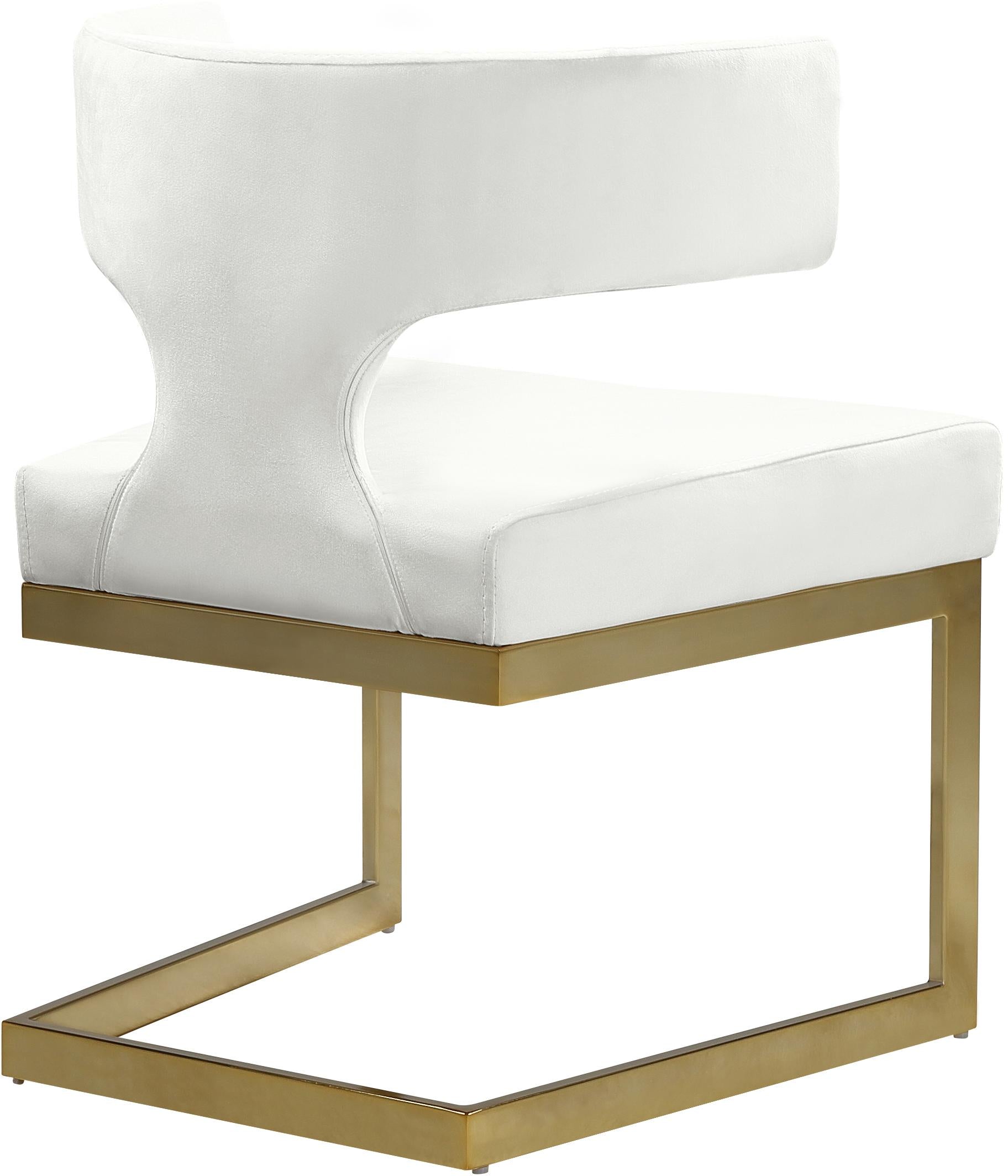 Alexandra Cream Velvet Dining Chair - Luxury Home Furniture (MI)