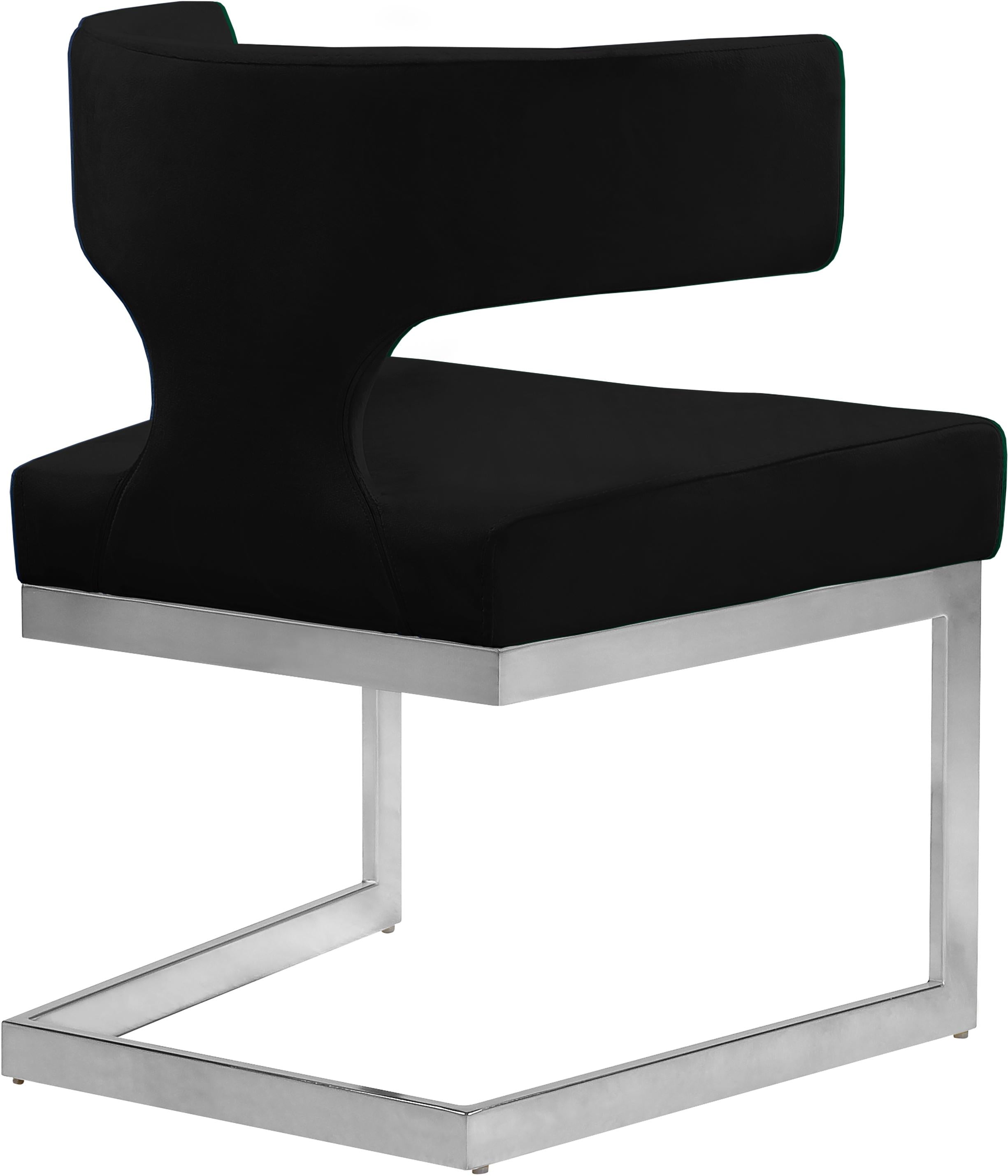 Alexandra Black Velvet Dining Chair - Luxury Home Furniture (MI)
