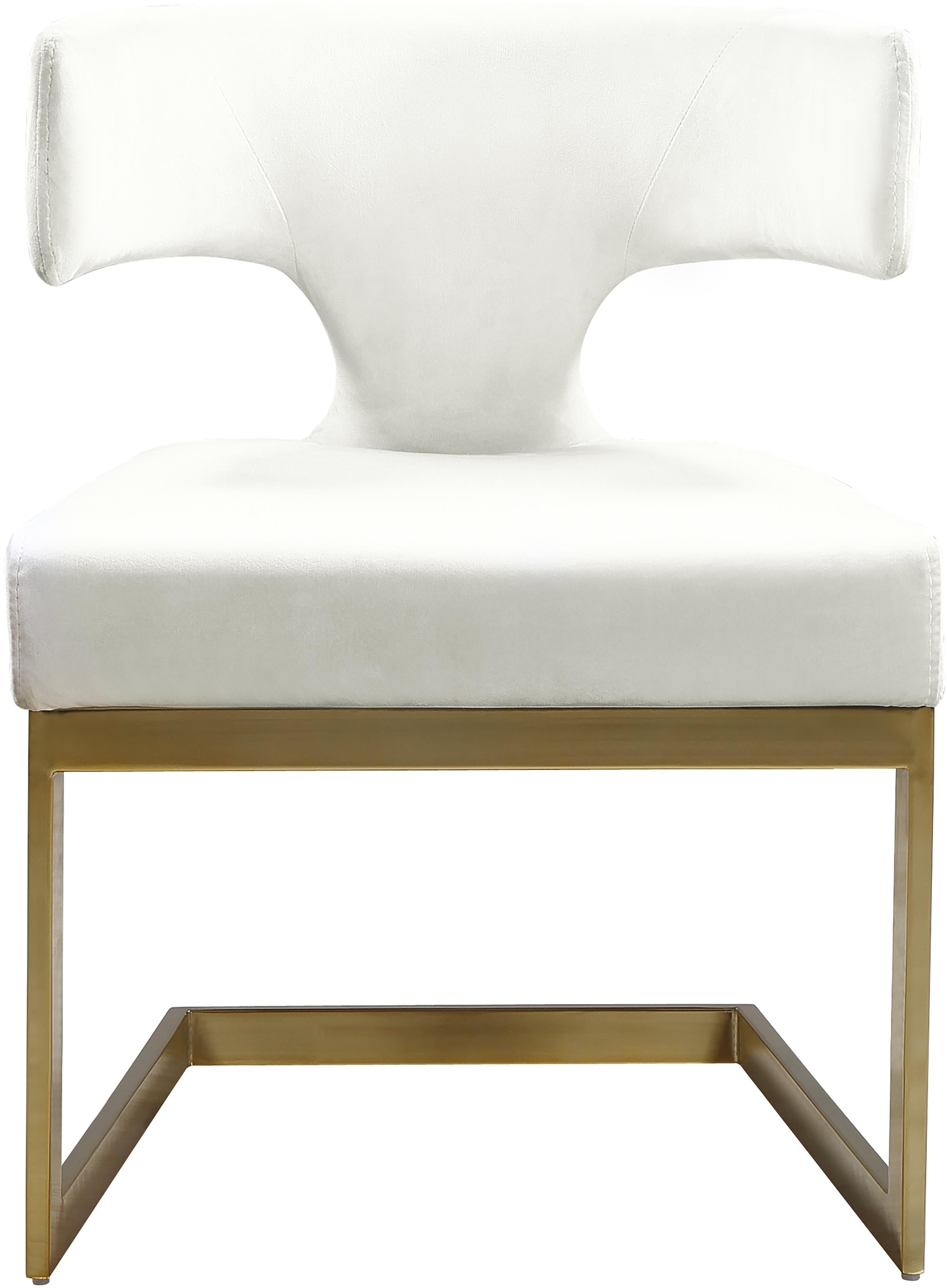 Alexandra Cream Velvet Dining Chair - Luxury Home Furniture (MI)