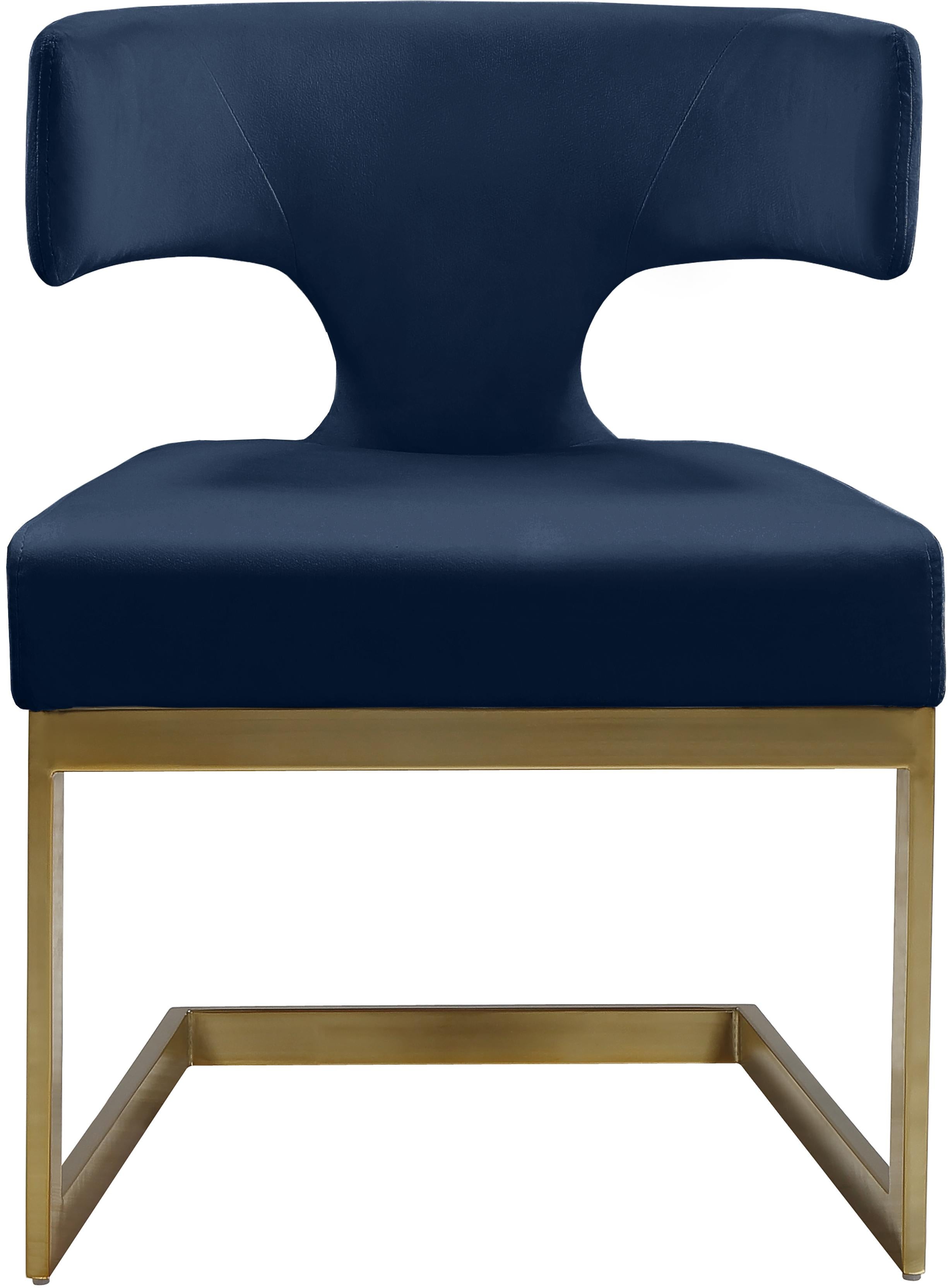 Alexandra Navy Velvet Dining Chair - Luxury Home Furniture (MI)