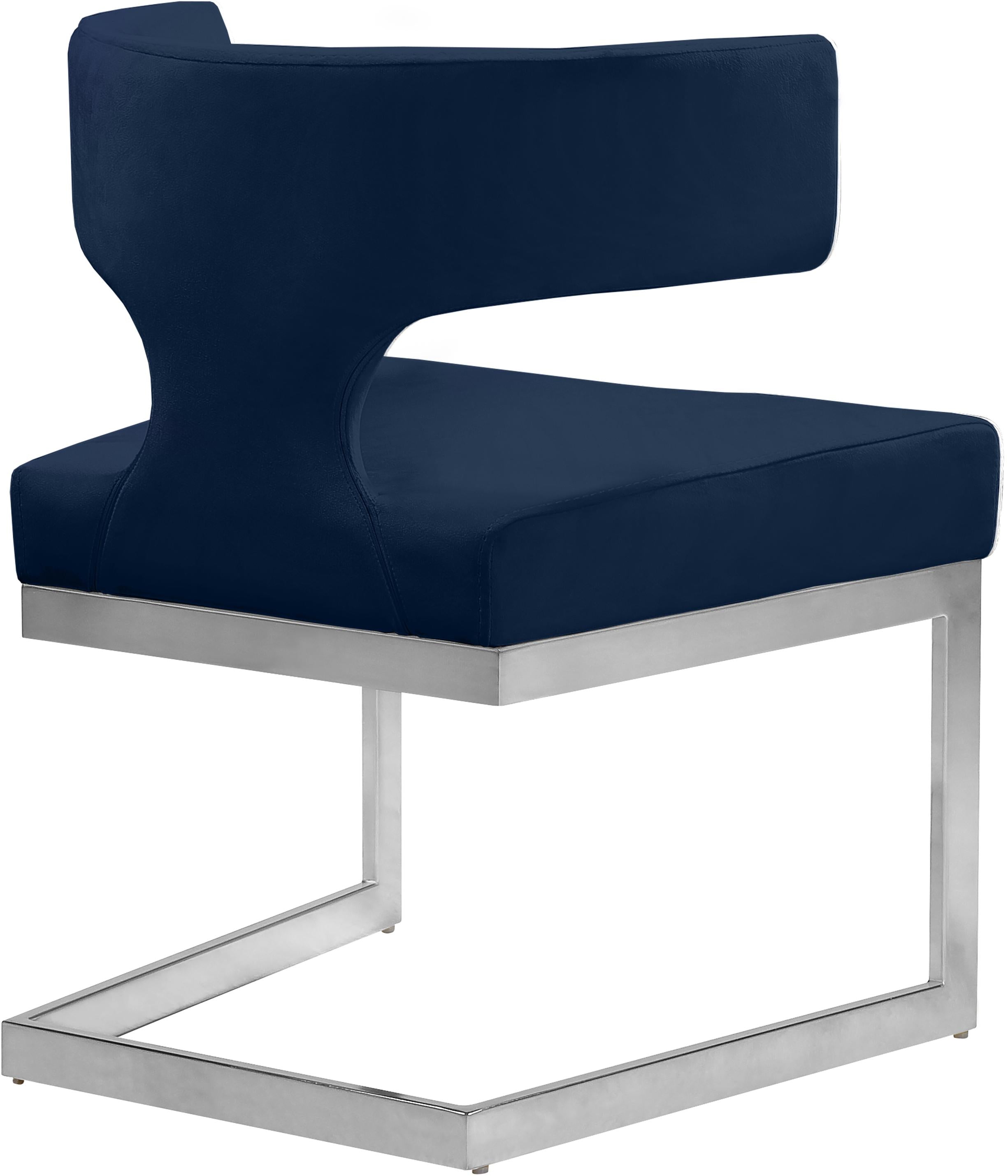 Alexandra Navy Velvet Dining Chair - Luxury Home Furniture (MI)