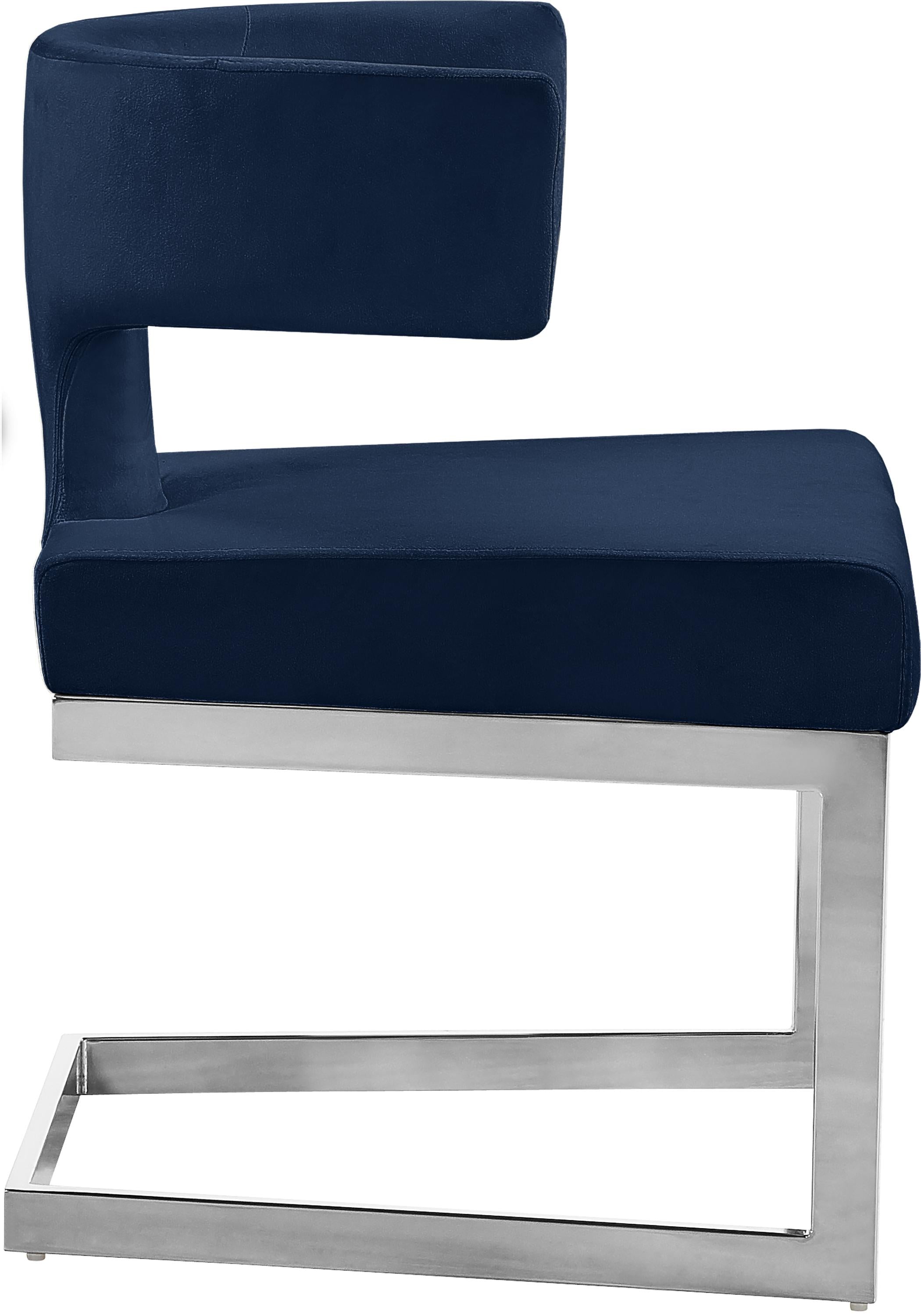 Alexandra Navy Velvet Dining Chair - Luxury Home Furniture (MI)
