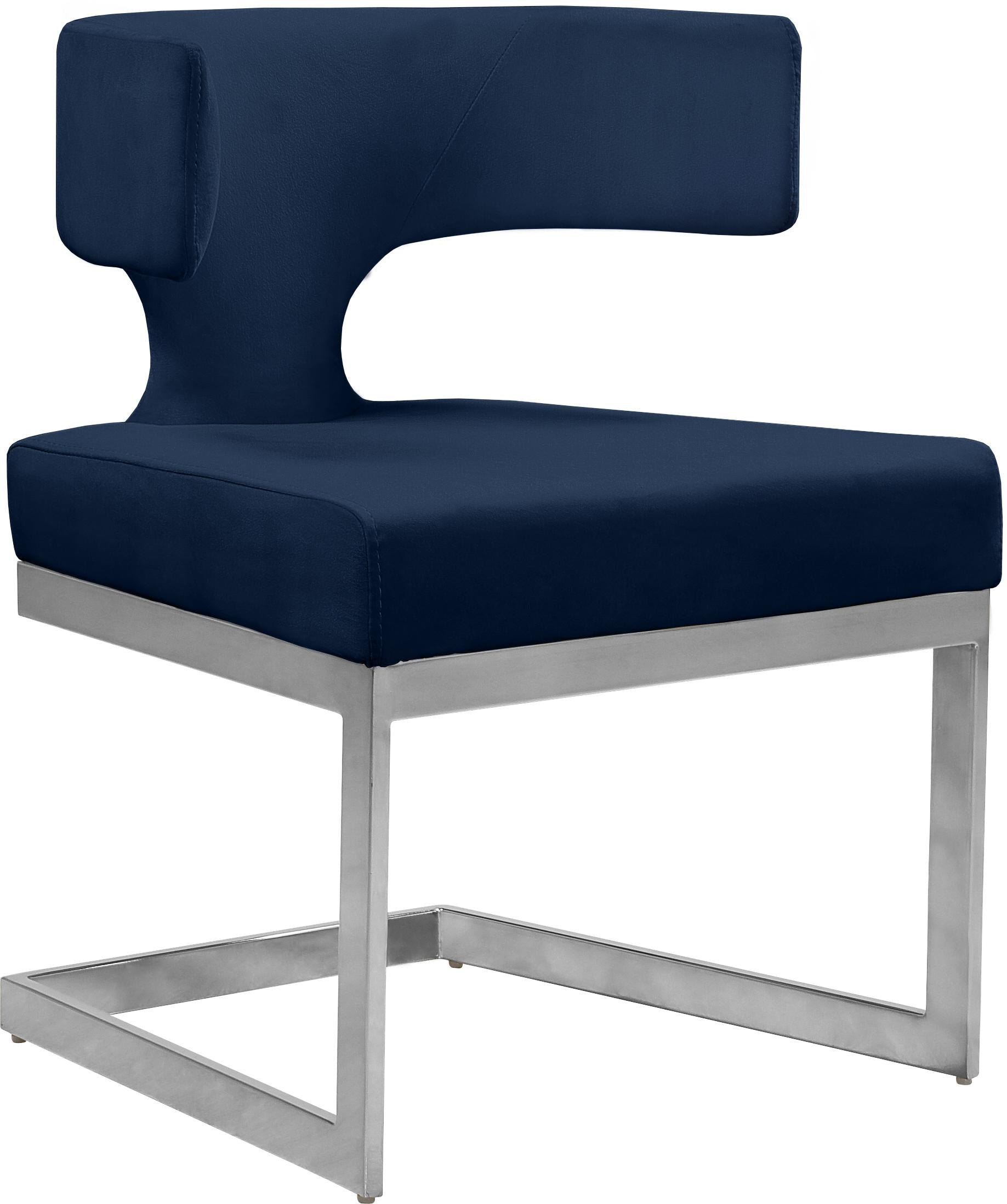 Alexandra Navy Velvet Dining Chair - Luxury Home Furniture (MI)