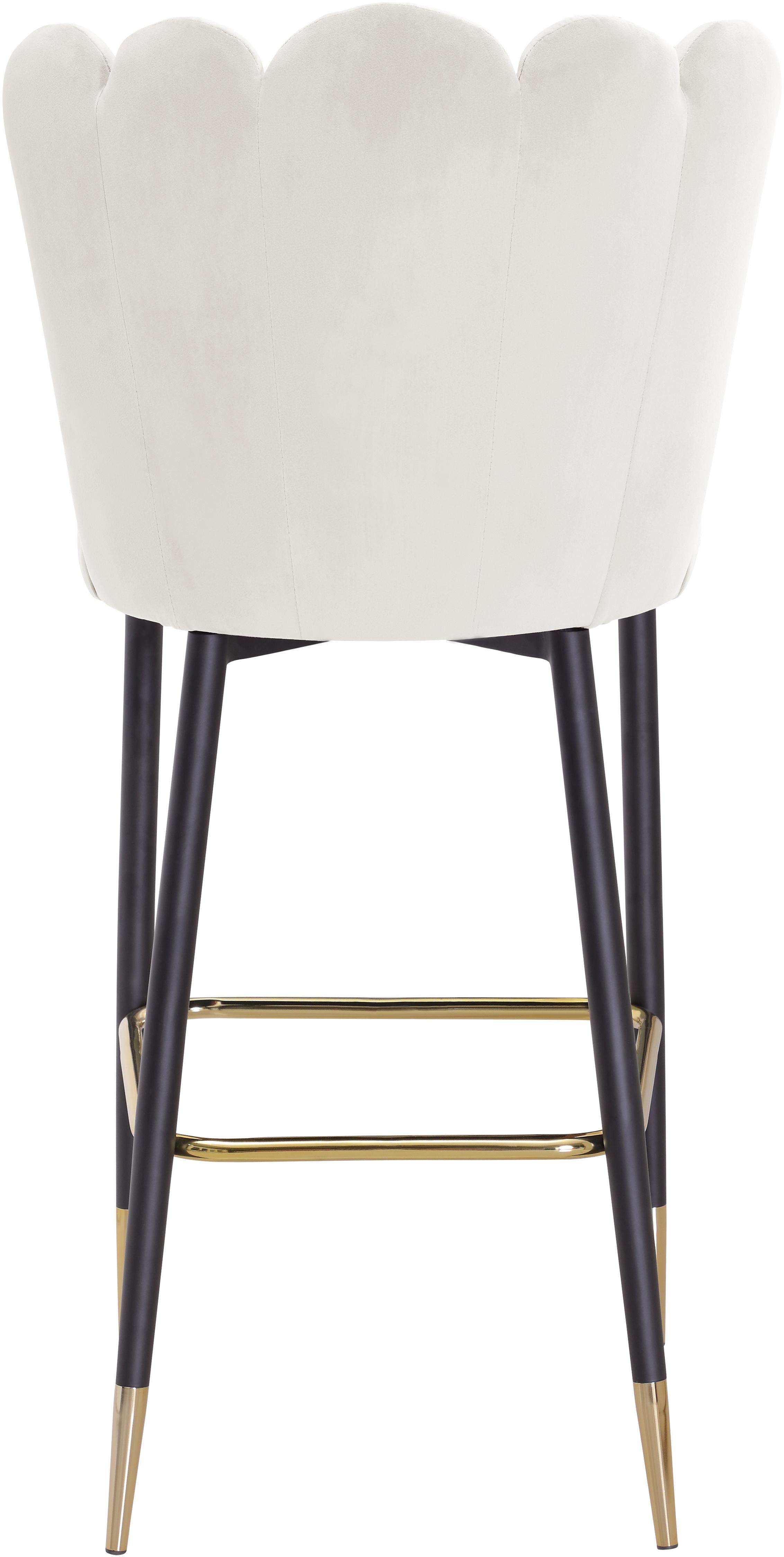 Lily Cream Velvet Stool - Luxury Home Furniture (MI)