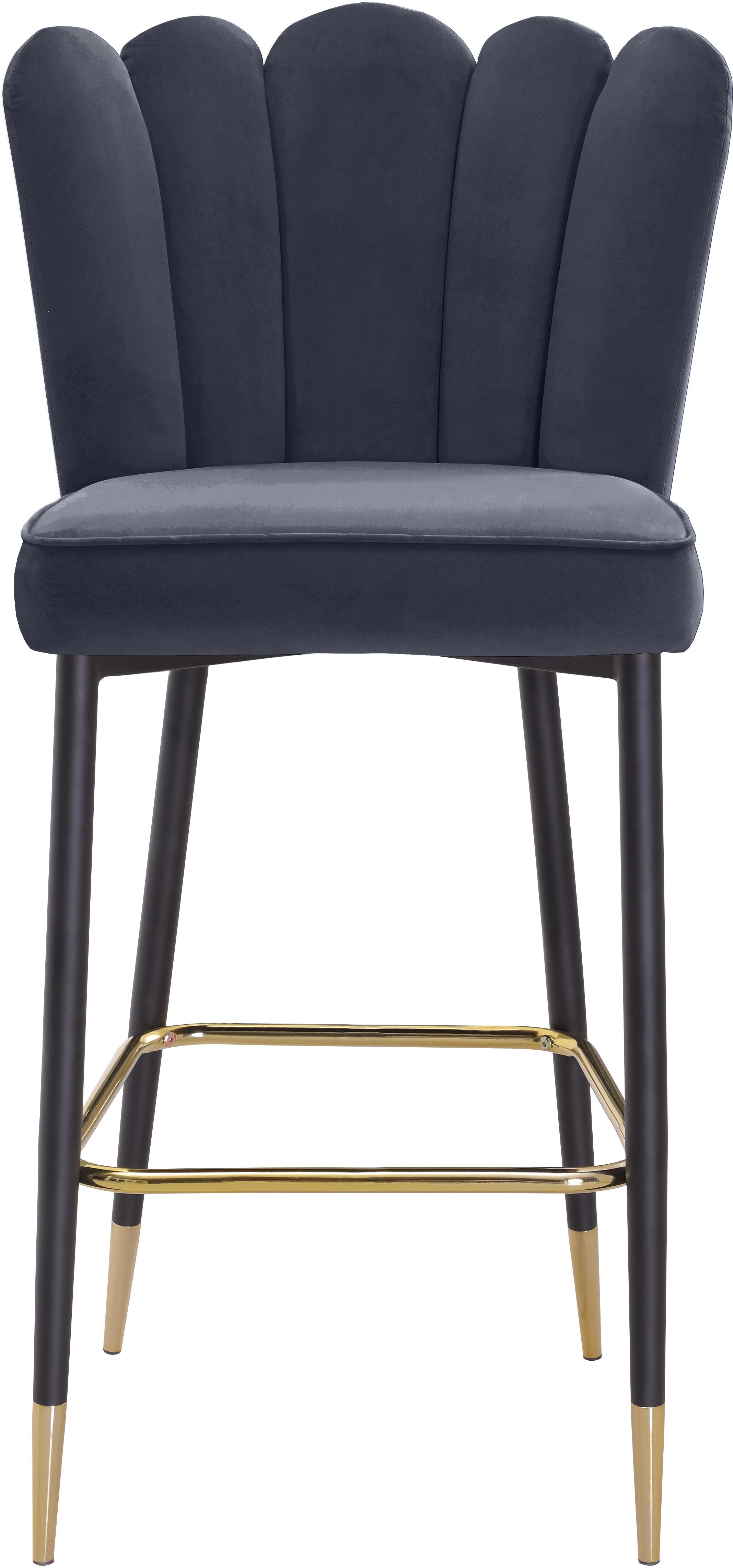 Lily Grey Velvet Stool - Luxury Home Furniture (MI)