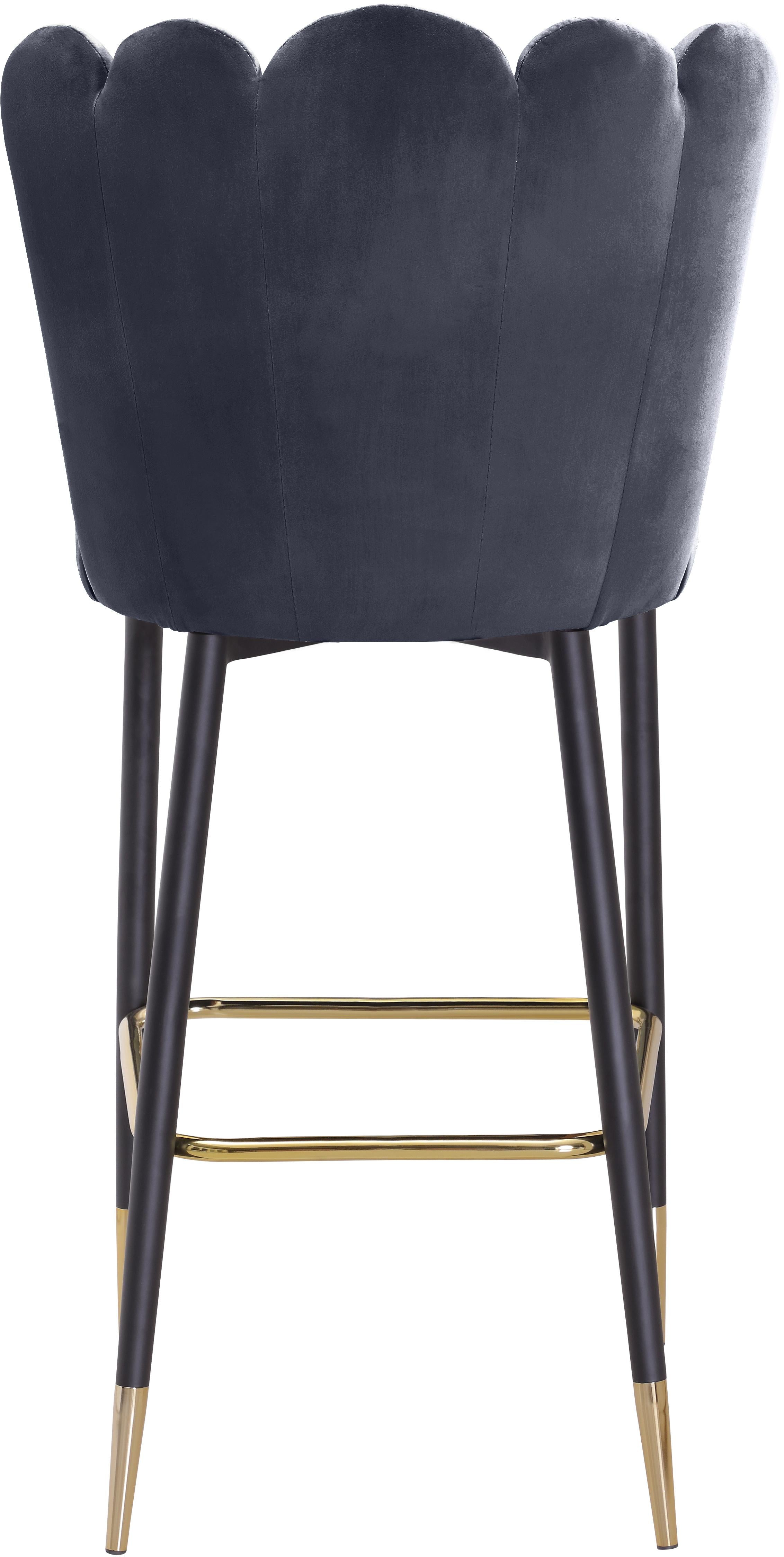 Lily Grey Velvet Stool - Luxury Home Furniture (MI)