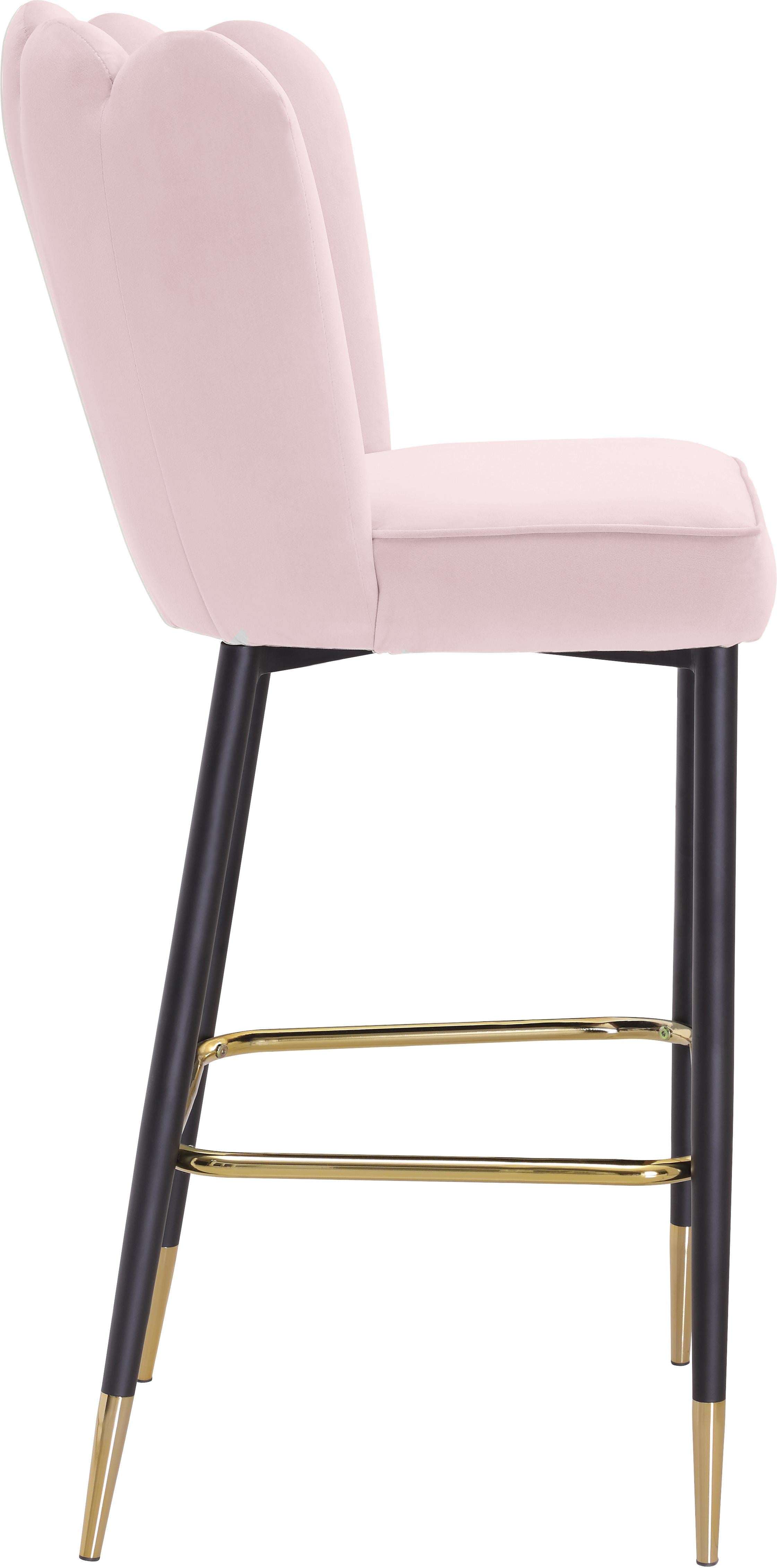 Lily Pink Velvet Stool - Luxury Home Furniture (MI)