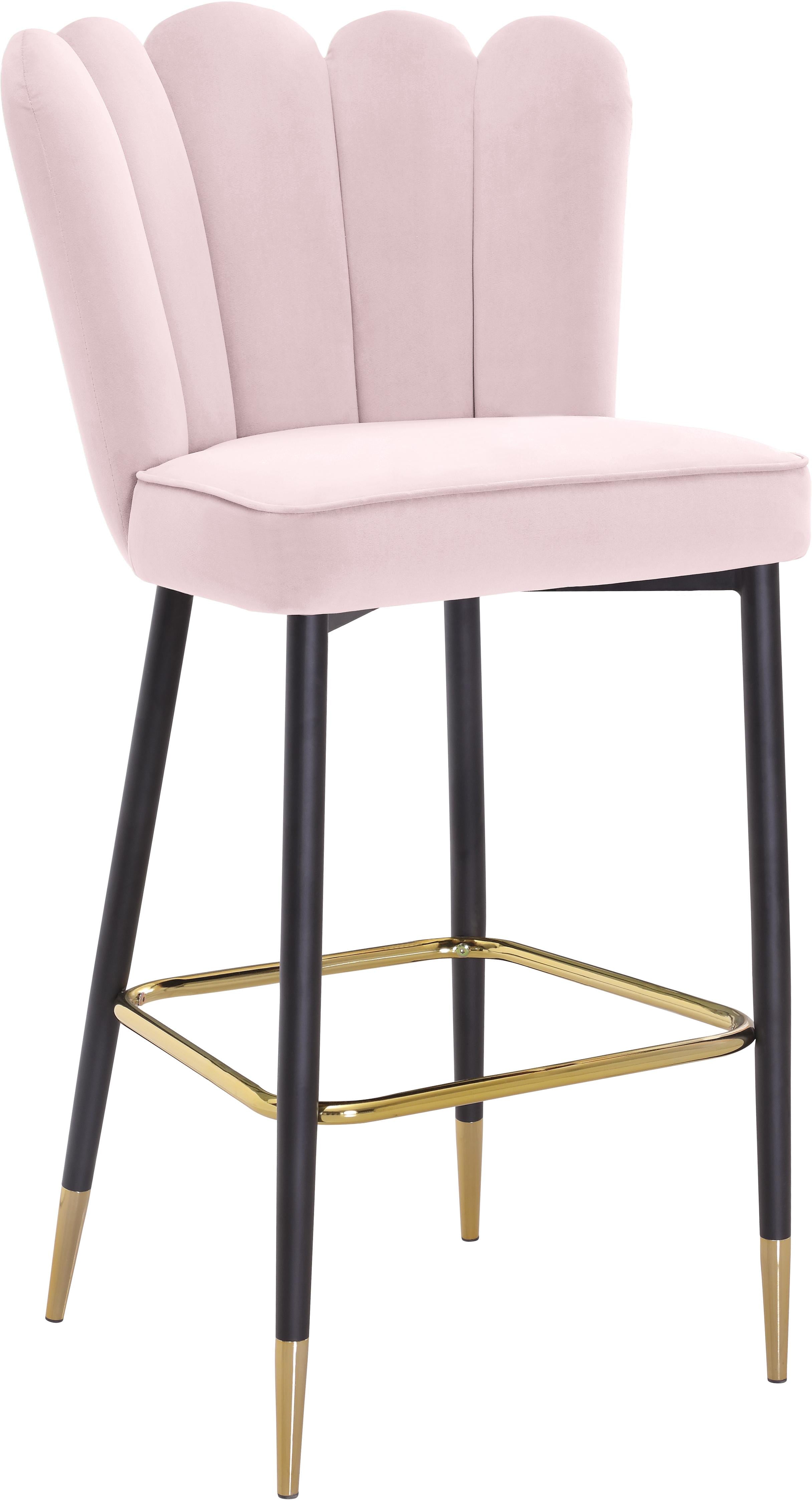 Lily Pink Velvet Stool - Luxury Home Furniture (MI)