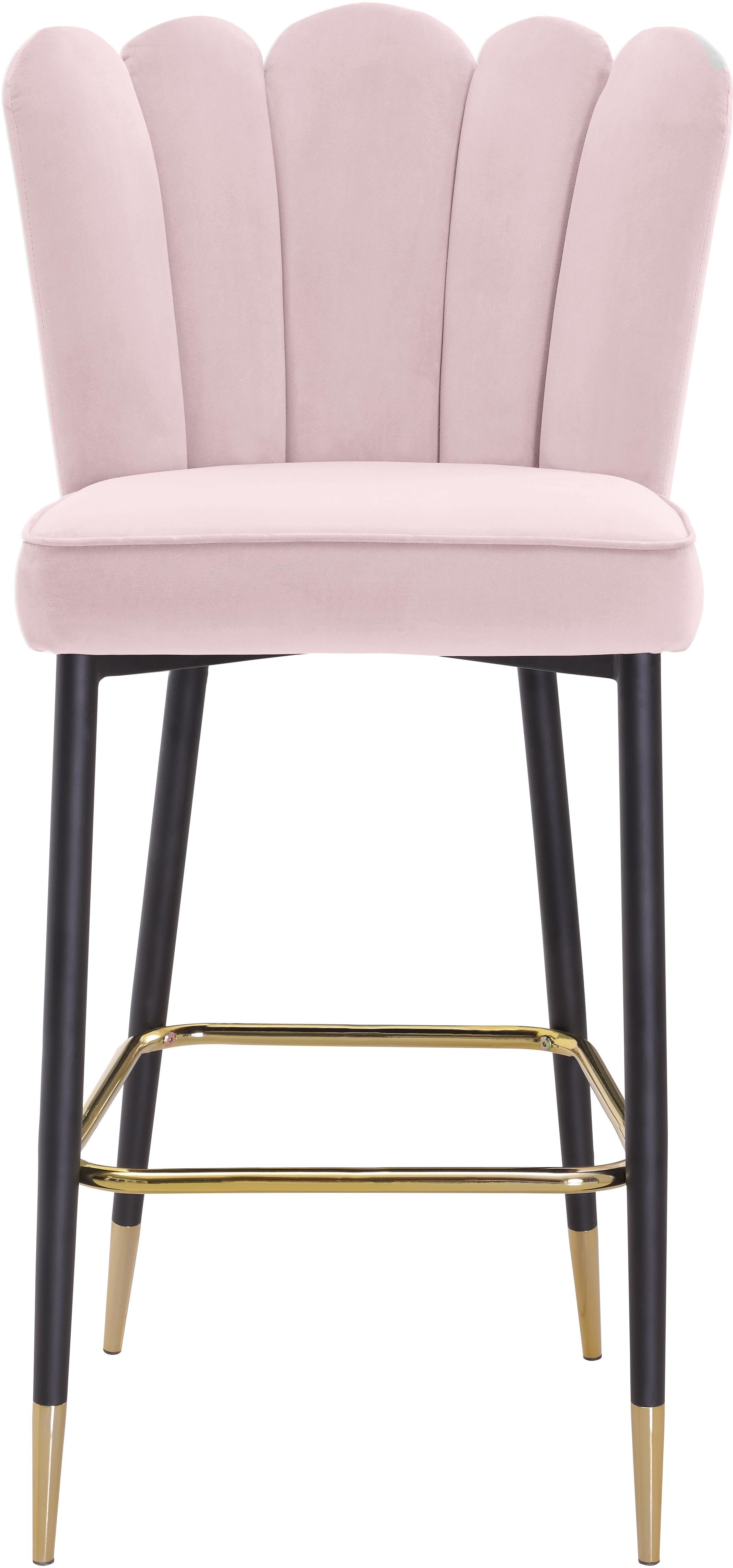 Lily Pink Velvet Stool - Luxury Home Furniture (MI)