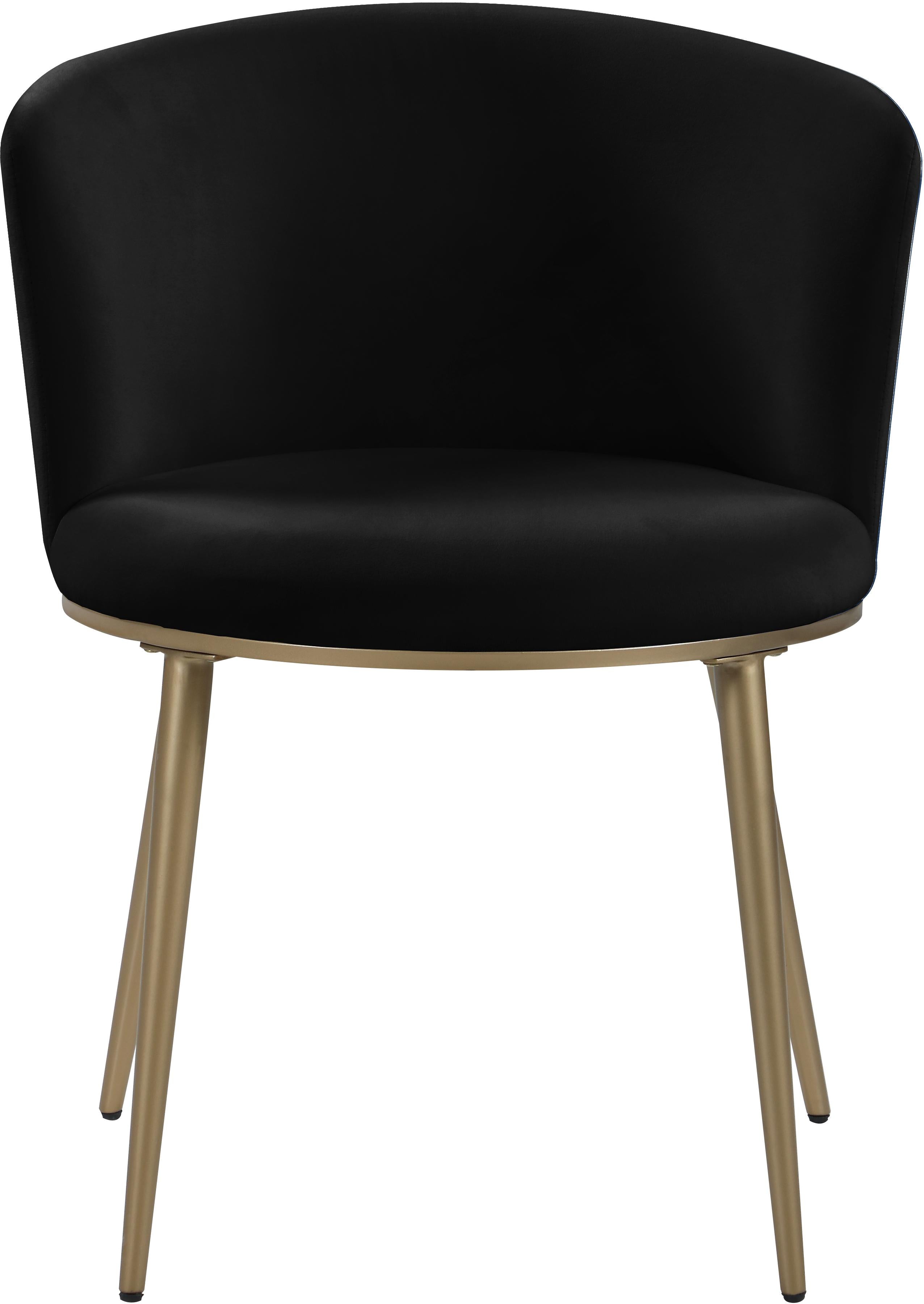 Skylar Black Velvet Dining Chair - Luxury Home Furniture (MI)