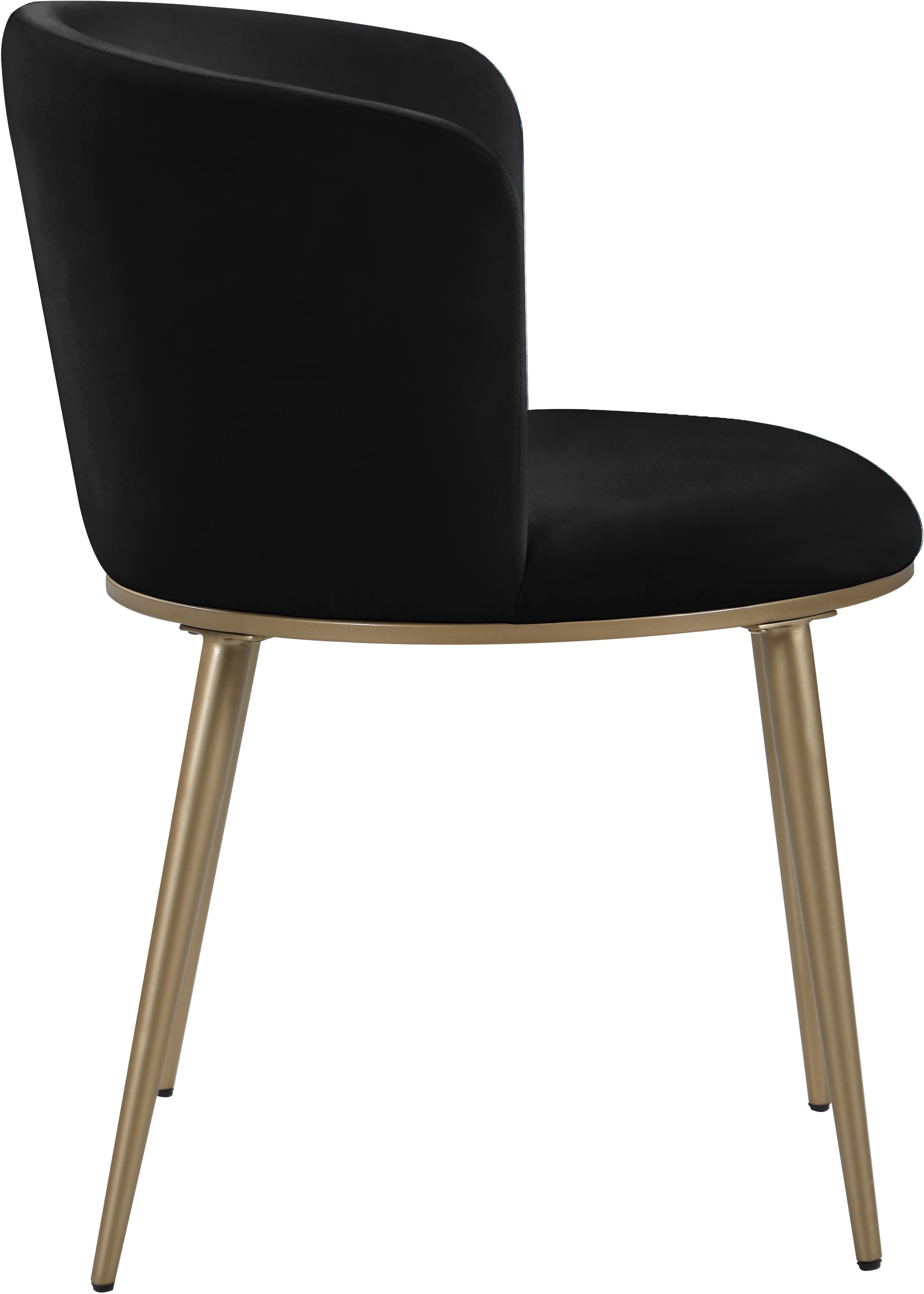 Skylar Black Velvet Dining Chair - Luxury Home Furniture (MI)
