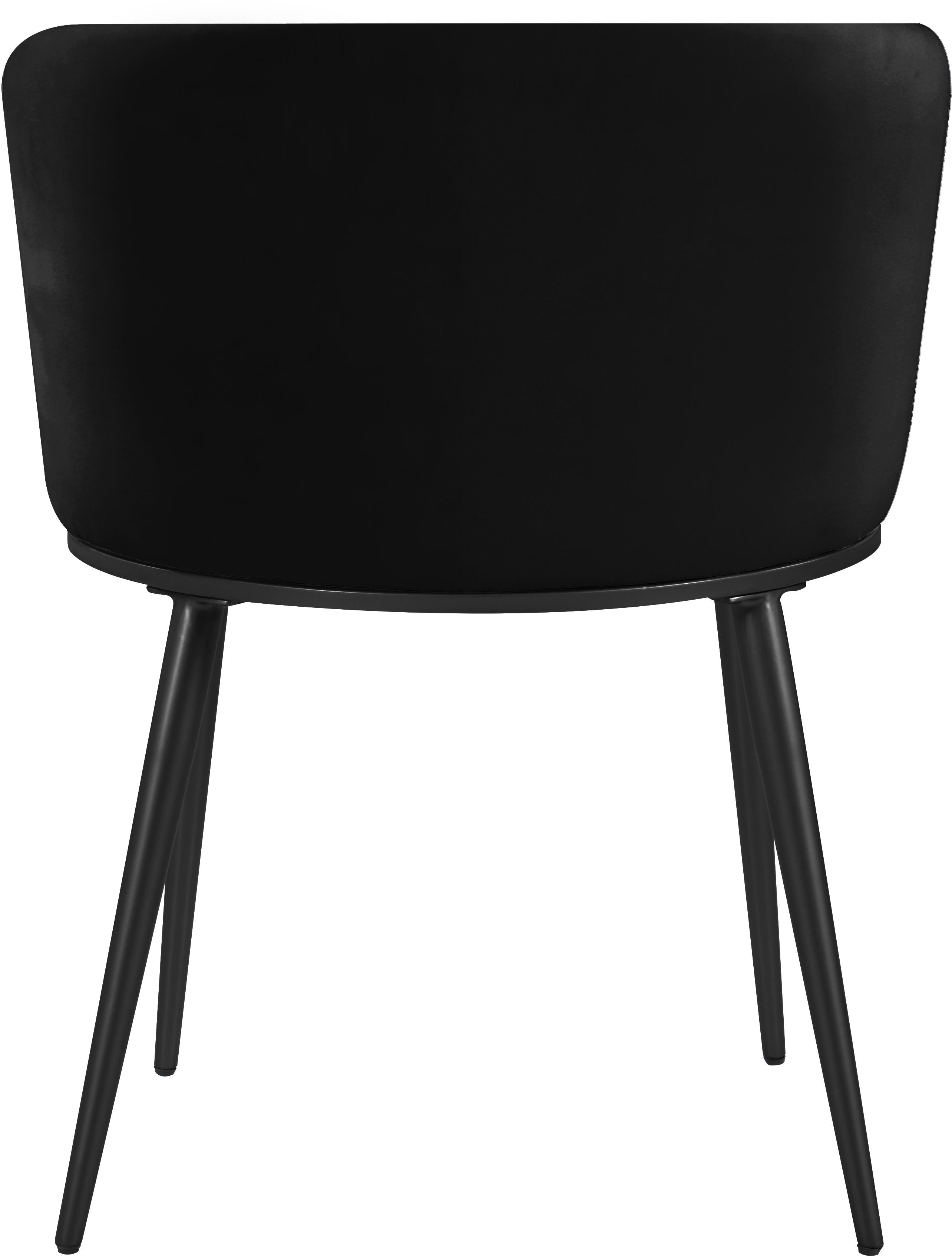 Skylar Black Velvet Dining Chair - Luxury Home Furniture (MI)