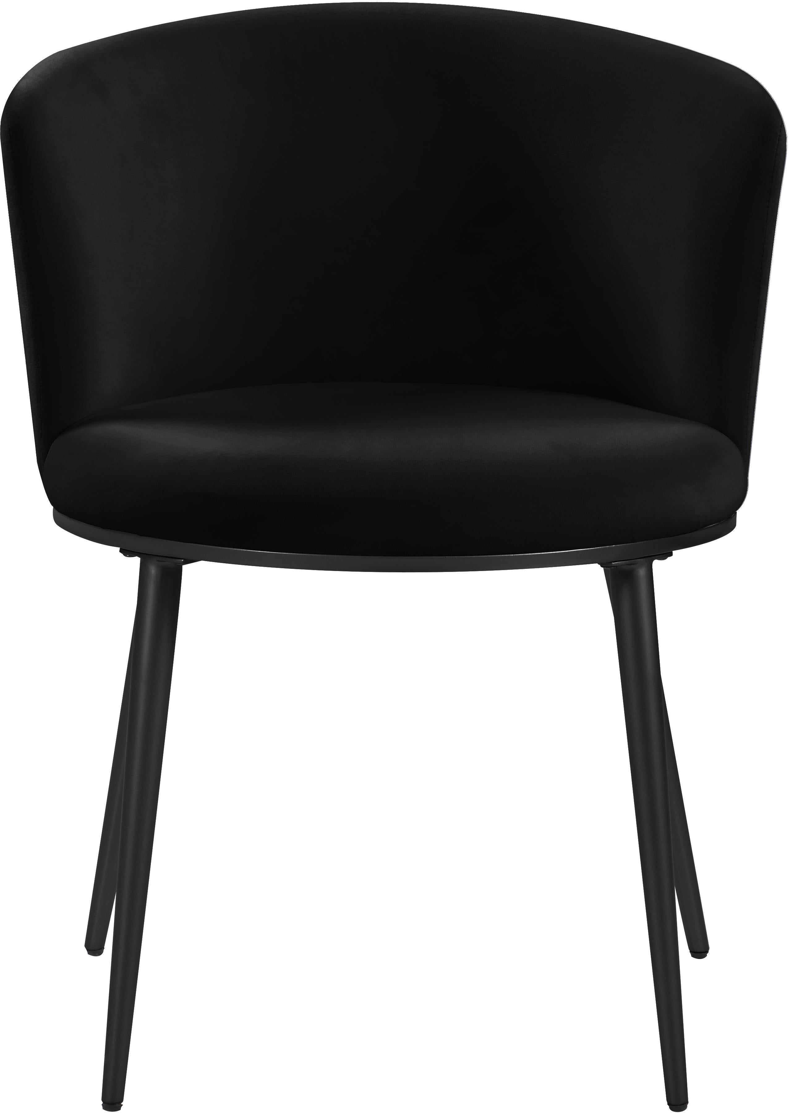 Skylar Black Velvet Dining Chair - Luxury Home Furniture (MI)
