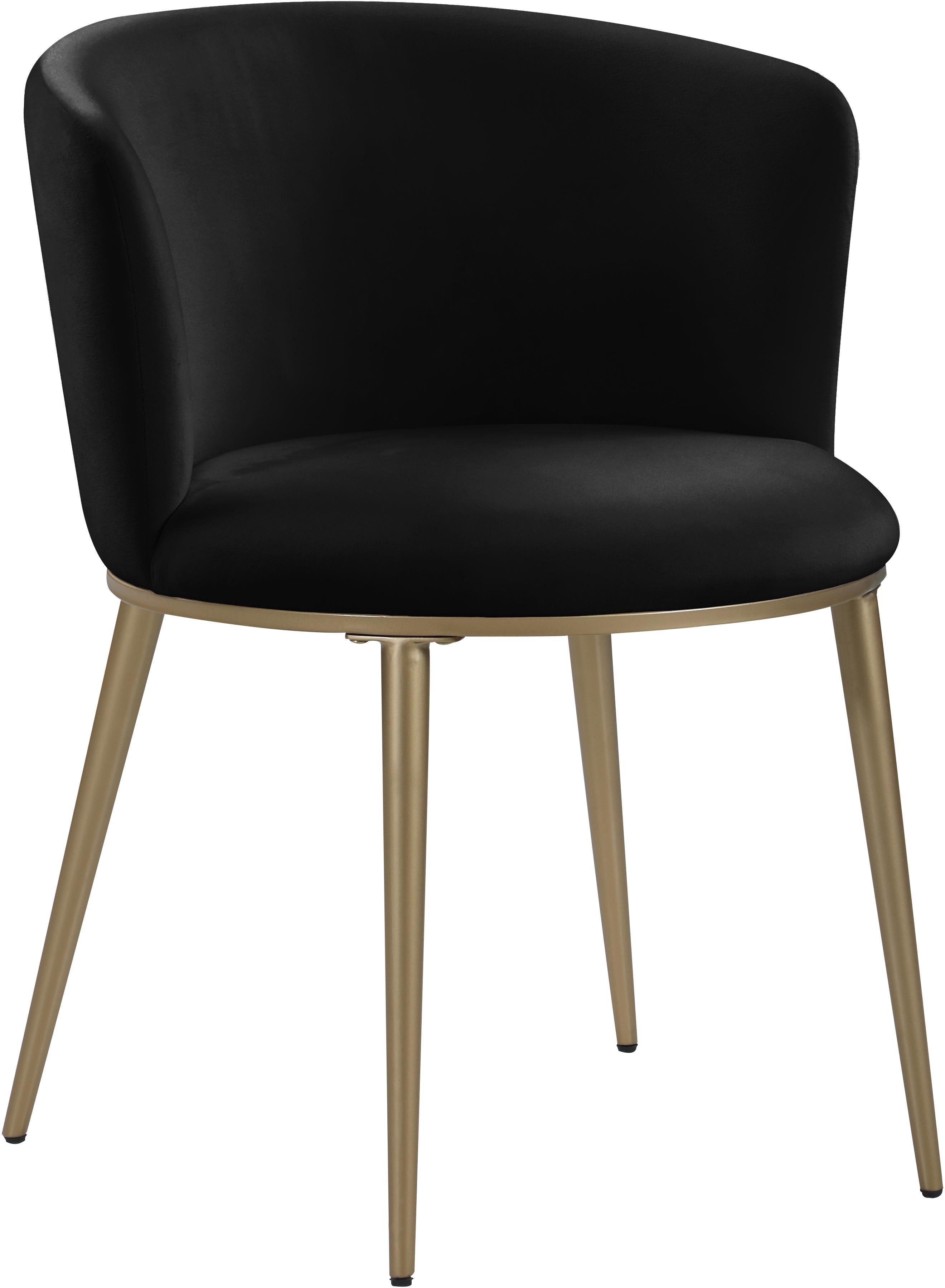 Skylar Black Velvet Dining Chair - Luxury Home Furniture (MI)