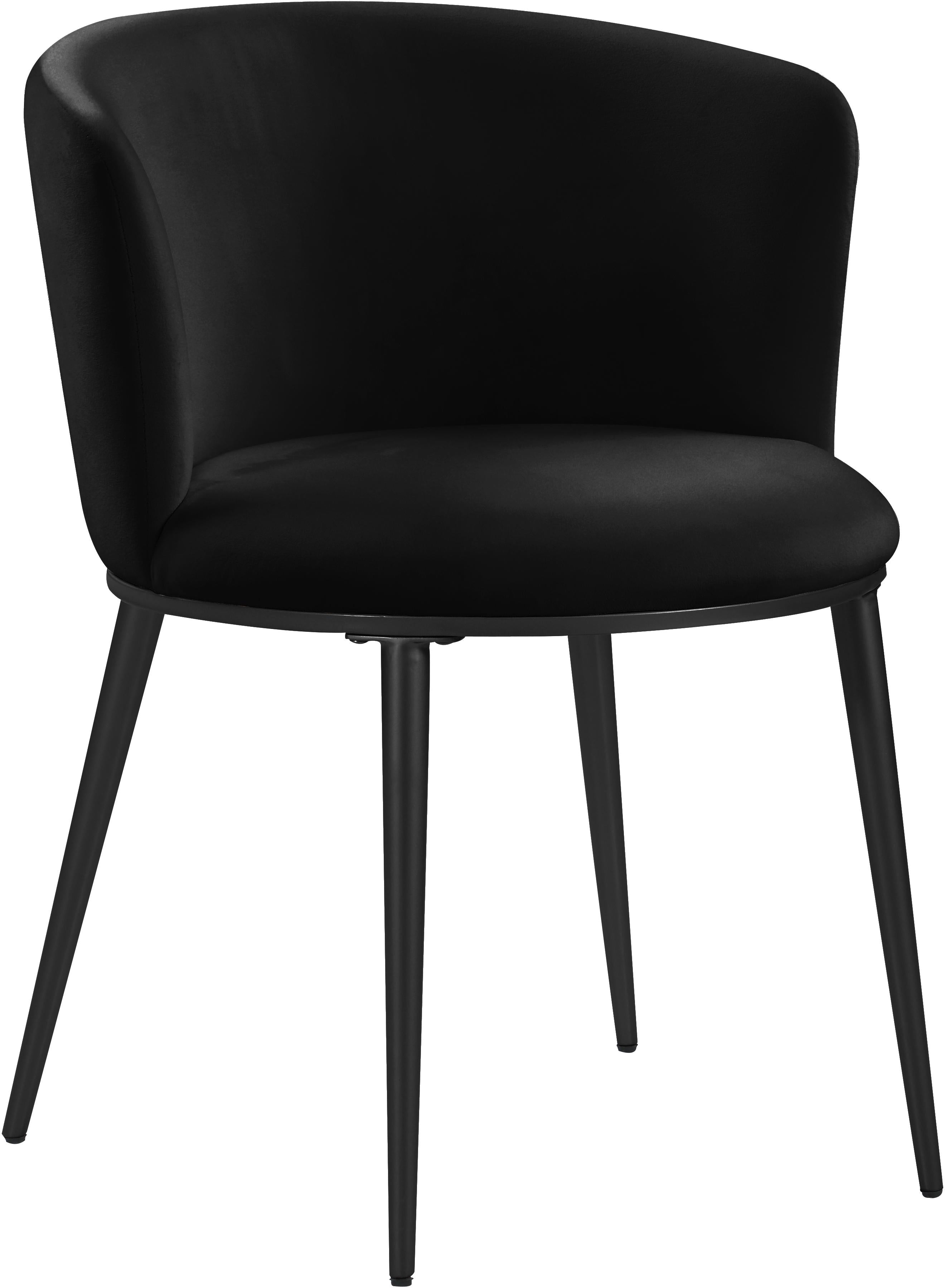 Skylar Black Velvet Dining Chair - Luxury Home Furniture (MI)