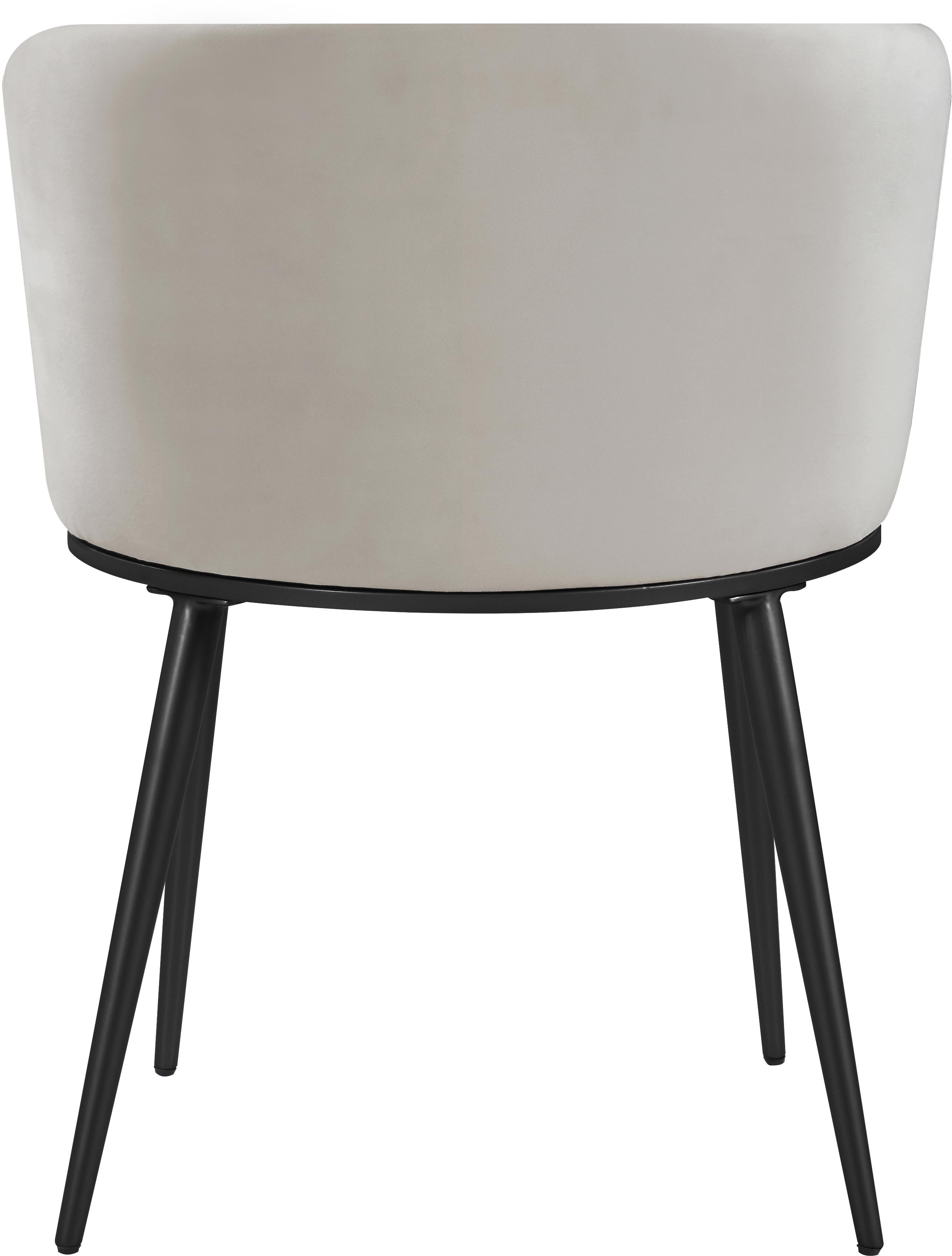 Skylar Cream Velvet Dining Chair - Luxury Home Furniture (MI)