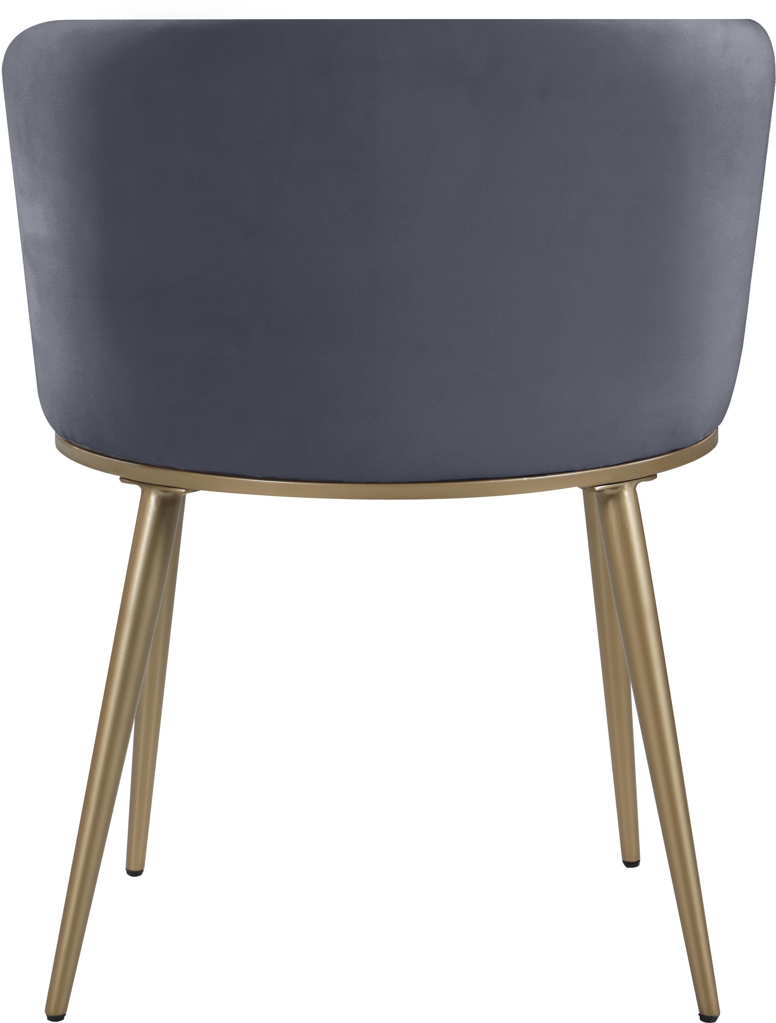 Skylar Grey Velvet Dining Chair - Luxury Home Furniture (MI)