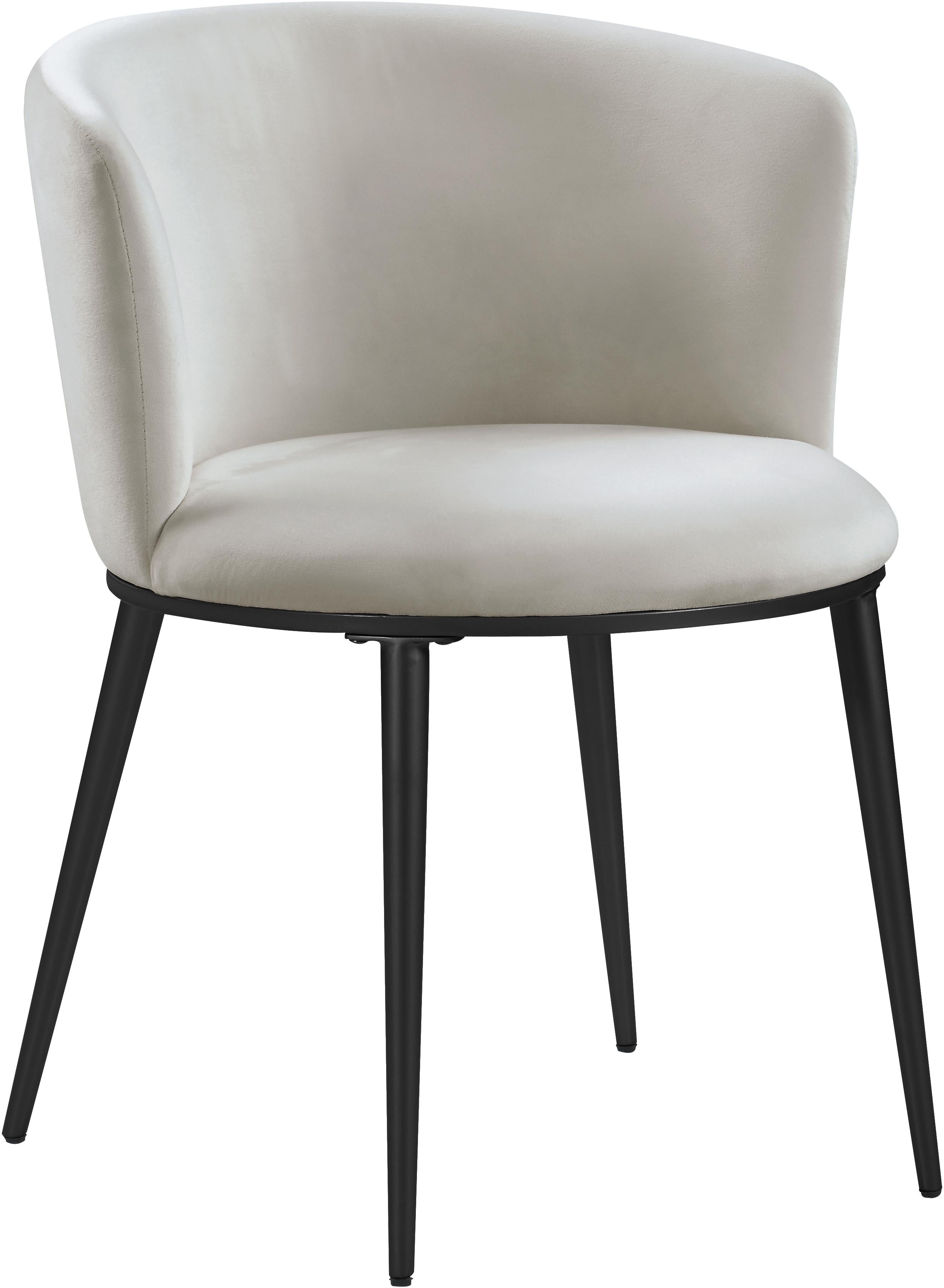 Skylar Cream Velvet Dining Chair - Luxury Home Furniture (MI)