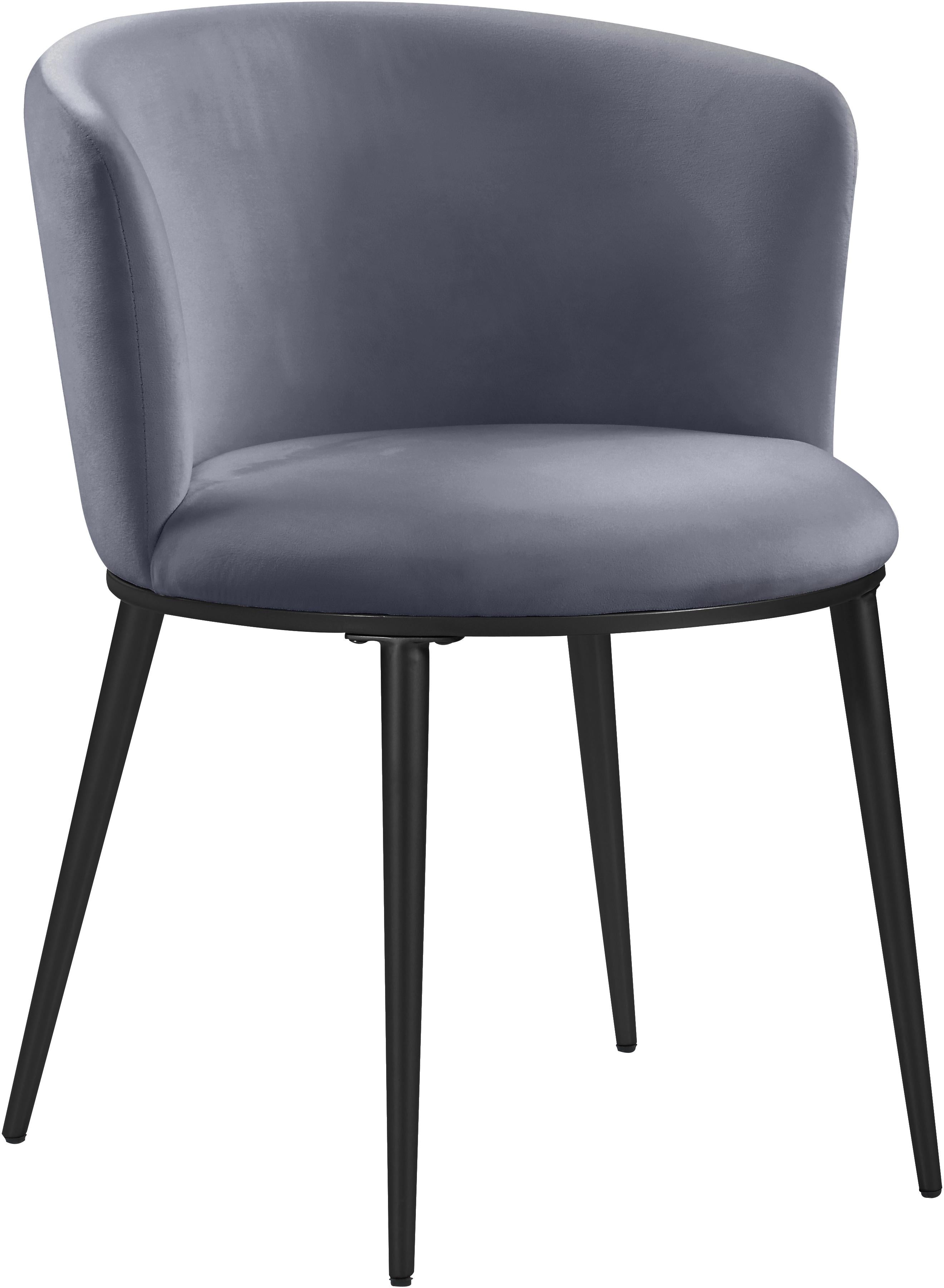 Skylar Grey Velvet Dining Chair - Luxury Home Furniture (MI)