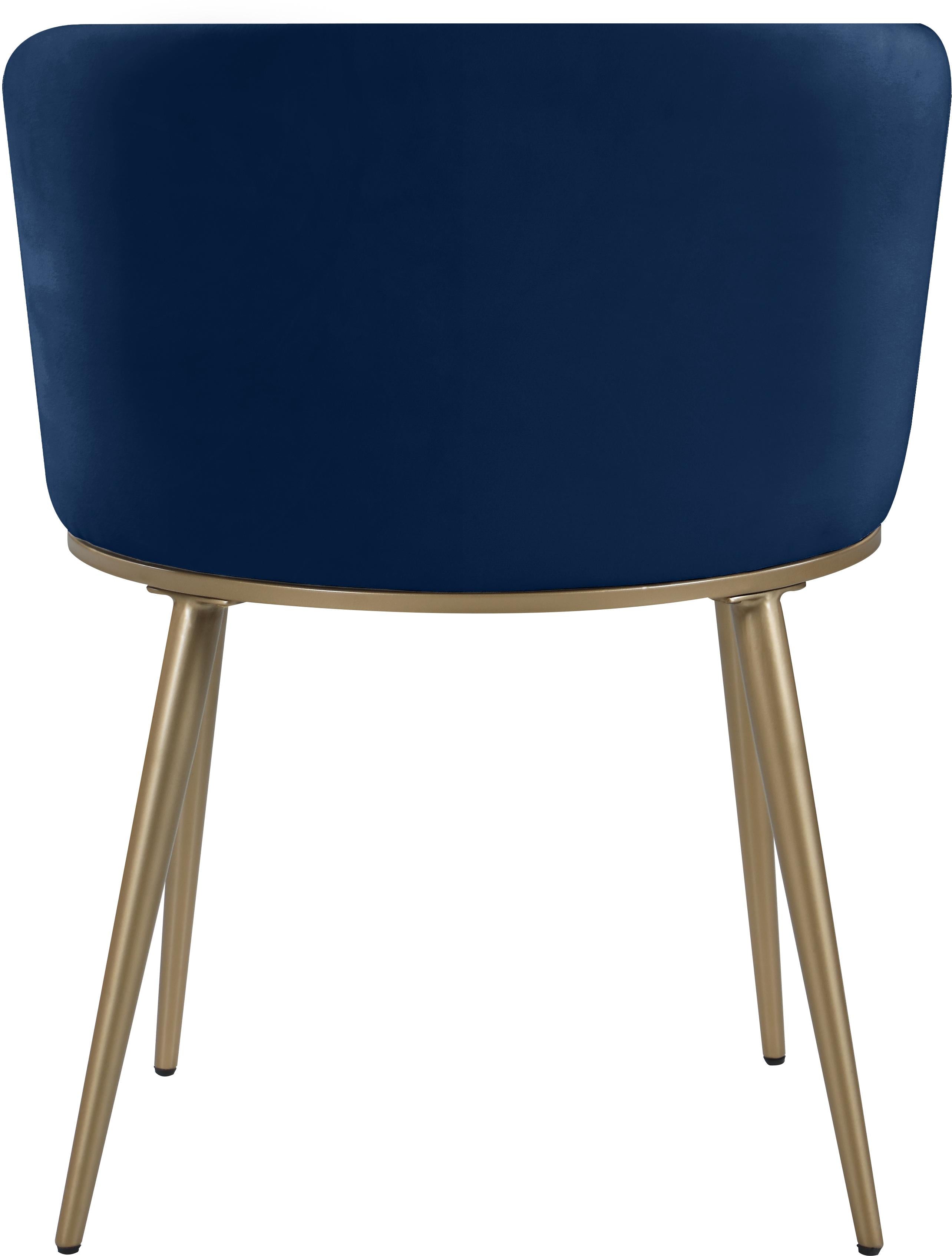 Skylar Navy Velvet Dining Chair - Luxury Home Furniture (MI)