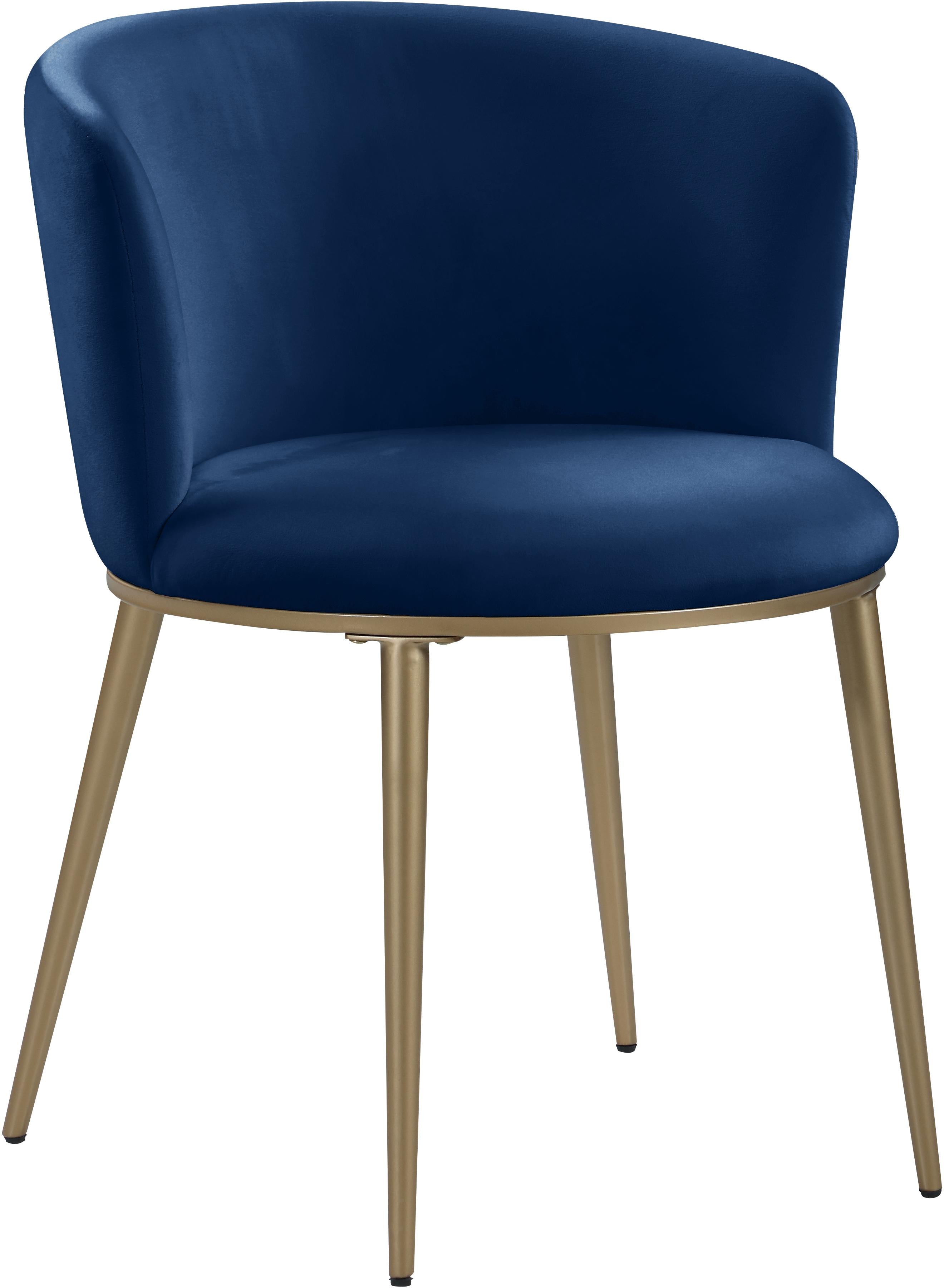 Skylar Navy Velvet Dining Chair - Luxury Home Furniture (MI)