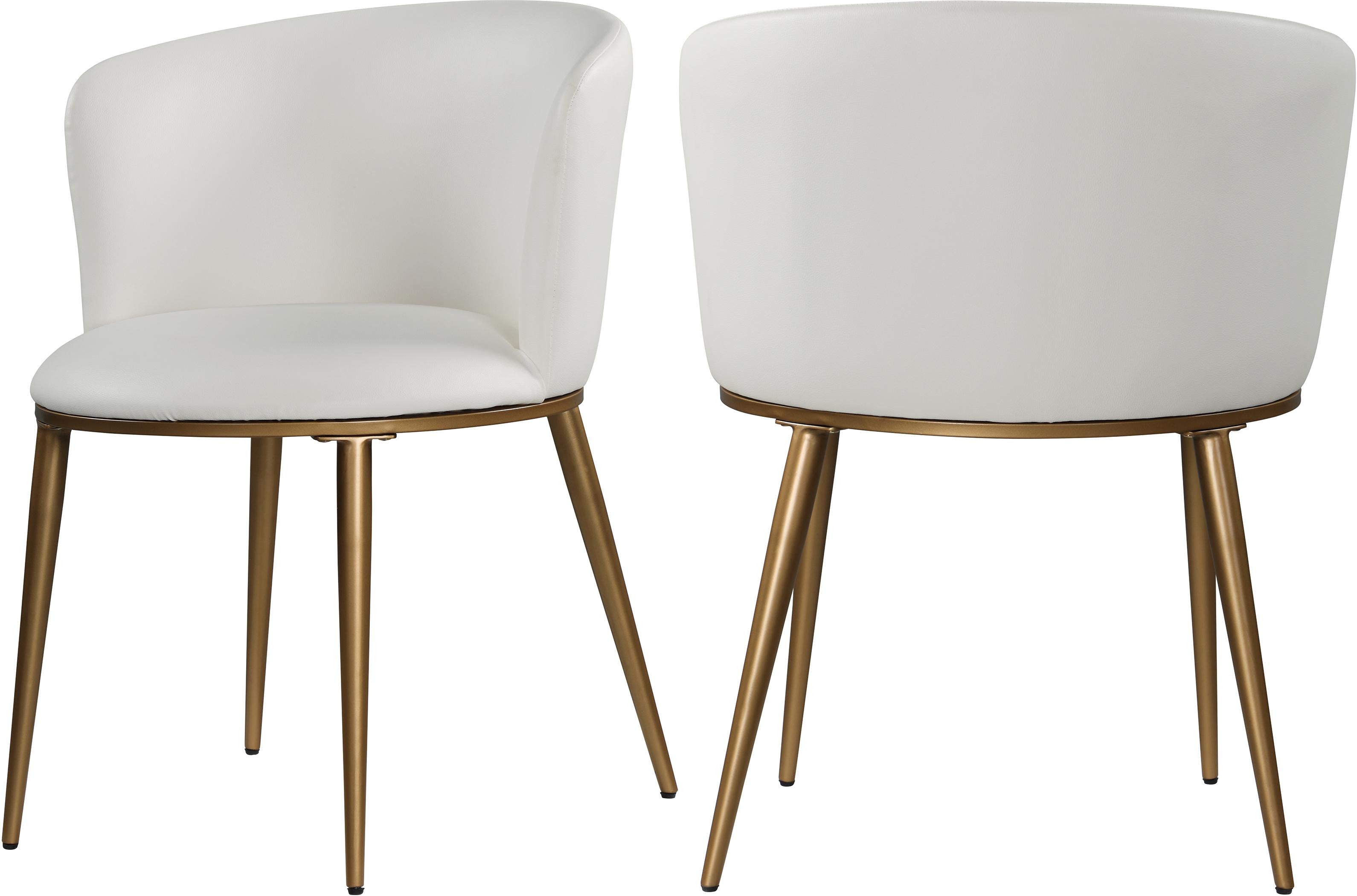 Skylar White Faux Leather Dining Chair - Luxury Home Furniture (MI)