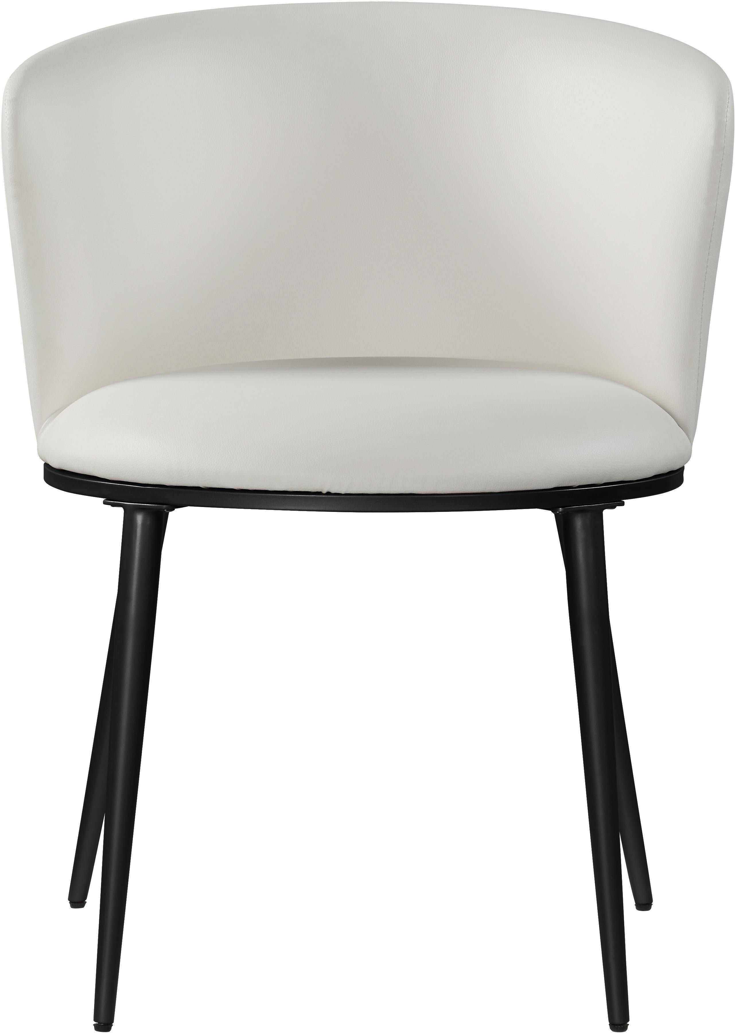 Skylar White Faux Leather Dining Chair - Luxury Home Furniture (MI)