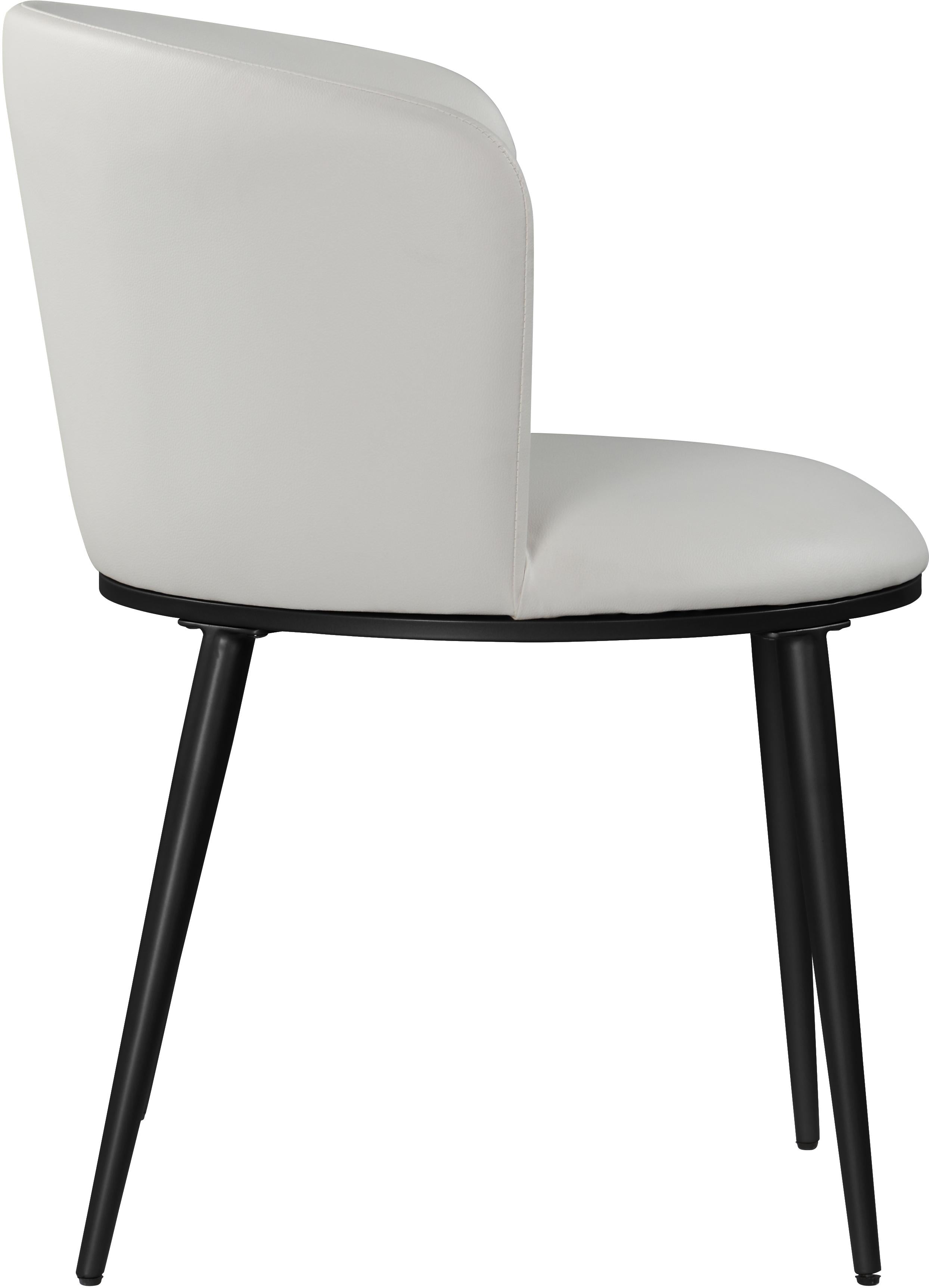 Skylar White Faux Leather Dining Chair - Luxury Home Furniture (MI)