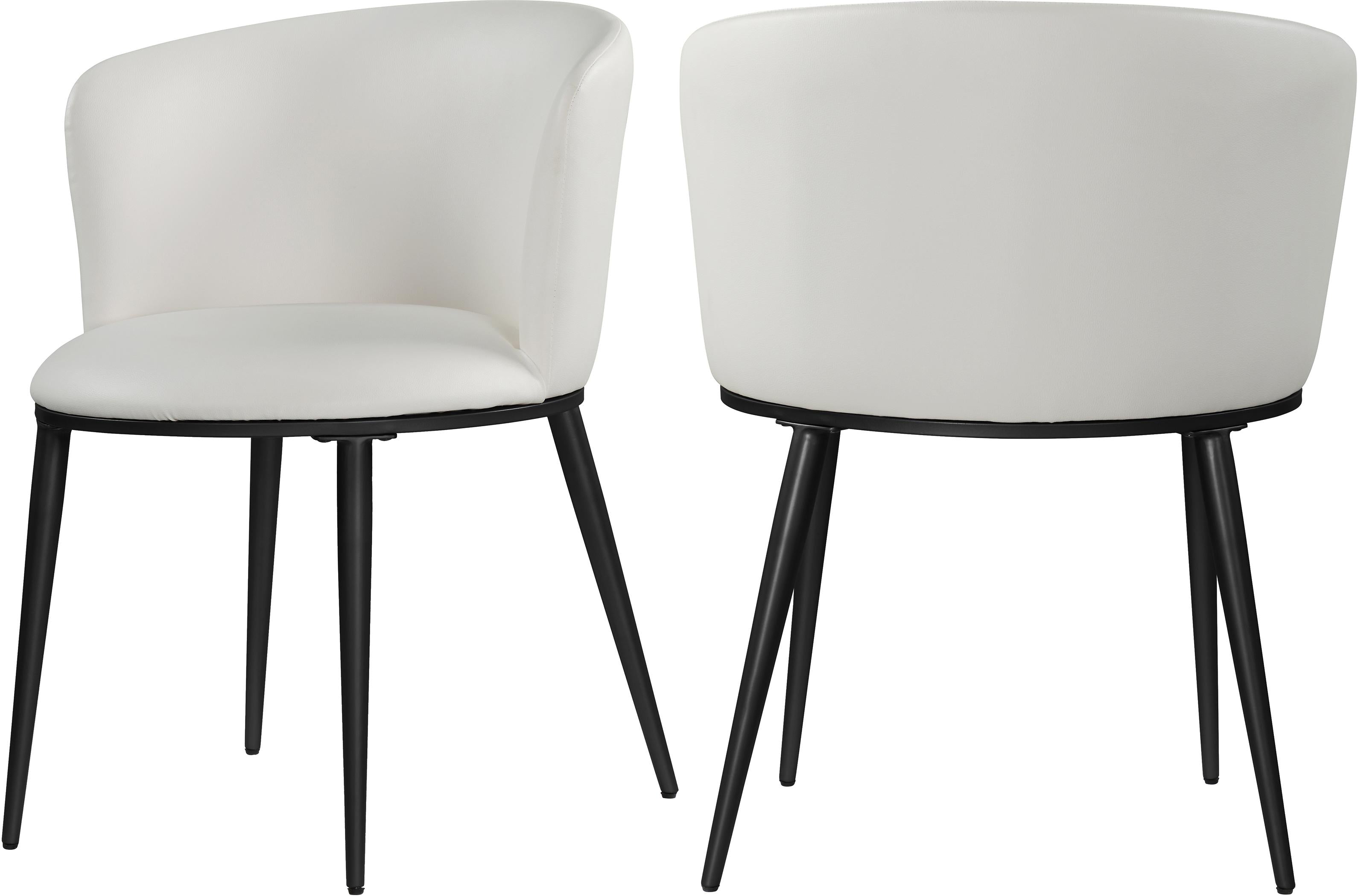 Skylar White Faux Leather Dining Chair - Luxury Home Furniture (MI)
