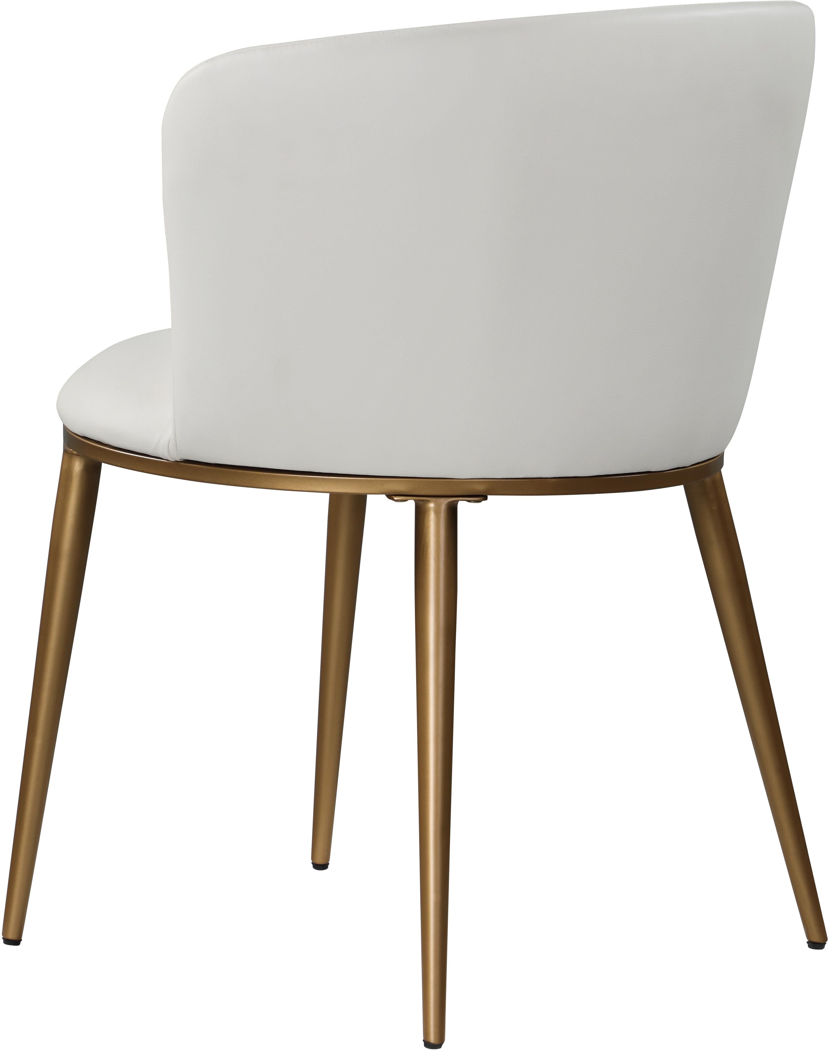Skylar White Faux Leather Dining Chair - Luxury Home Furniture (MI)