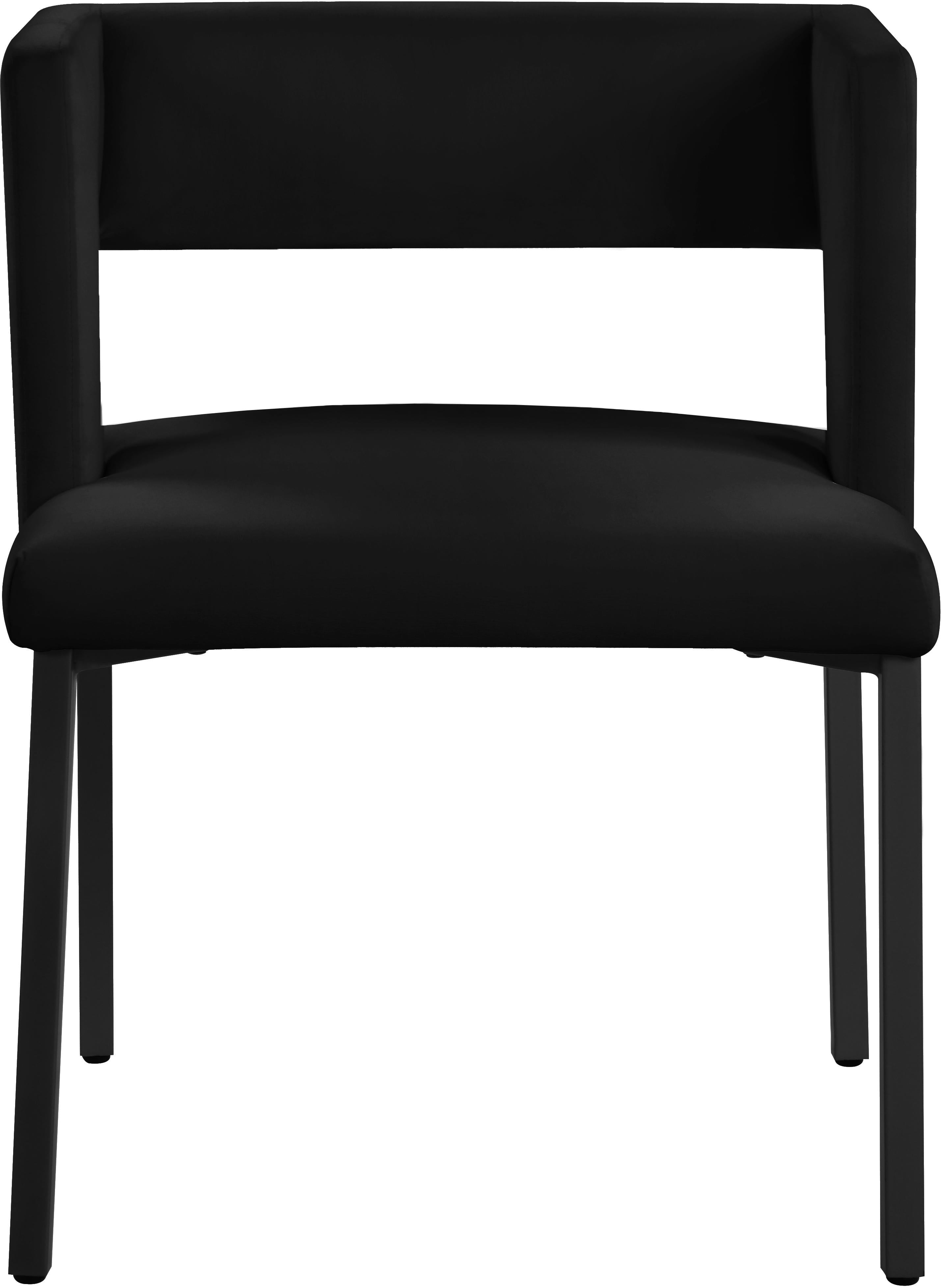 Caleb Black Velvet Dining Chair - Luxury Home Furniture (MI)
