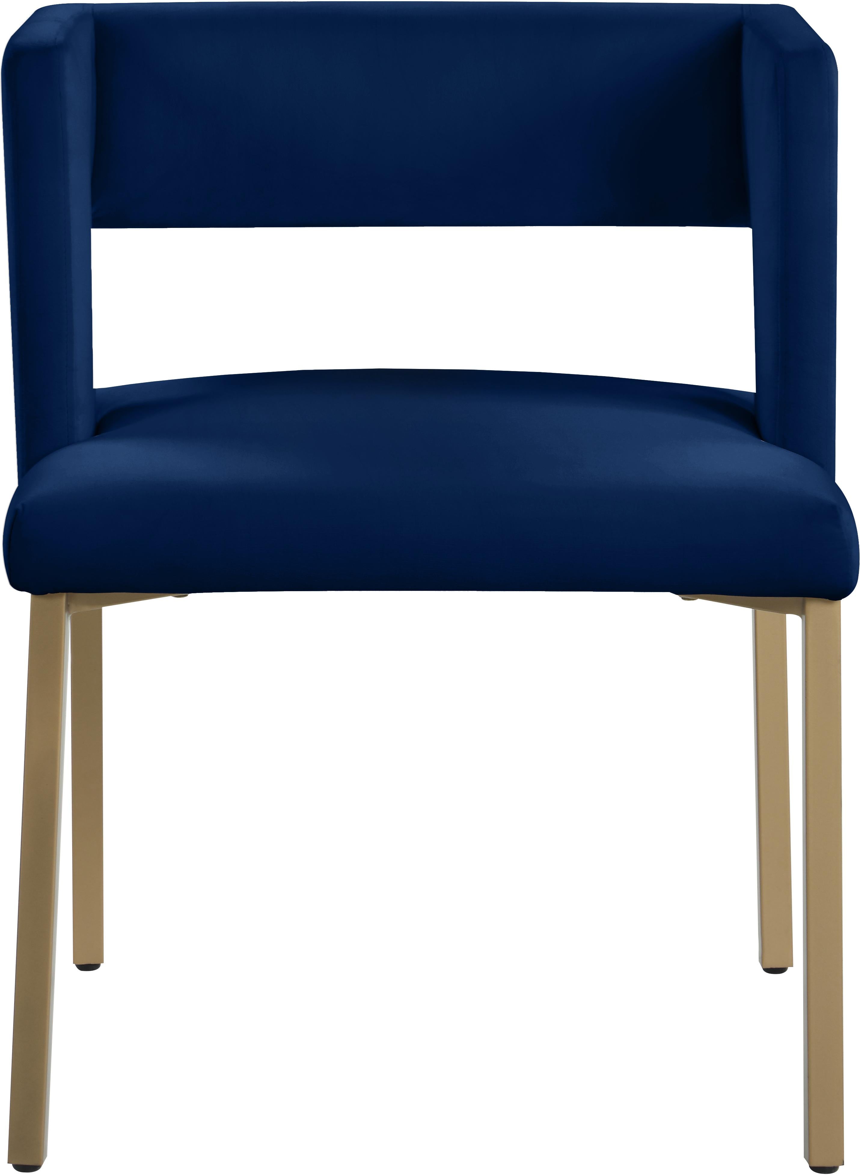 Caleb Navy Velvet Dining Chair - Luxury Home Furniture (MI)