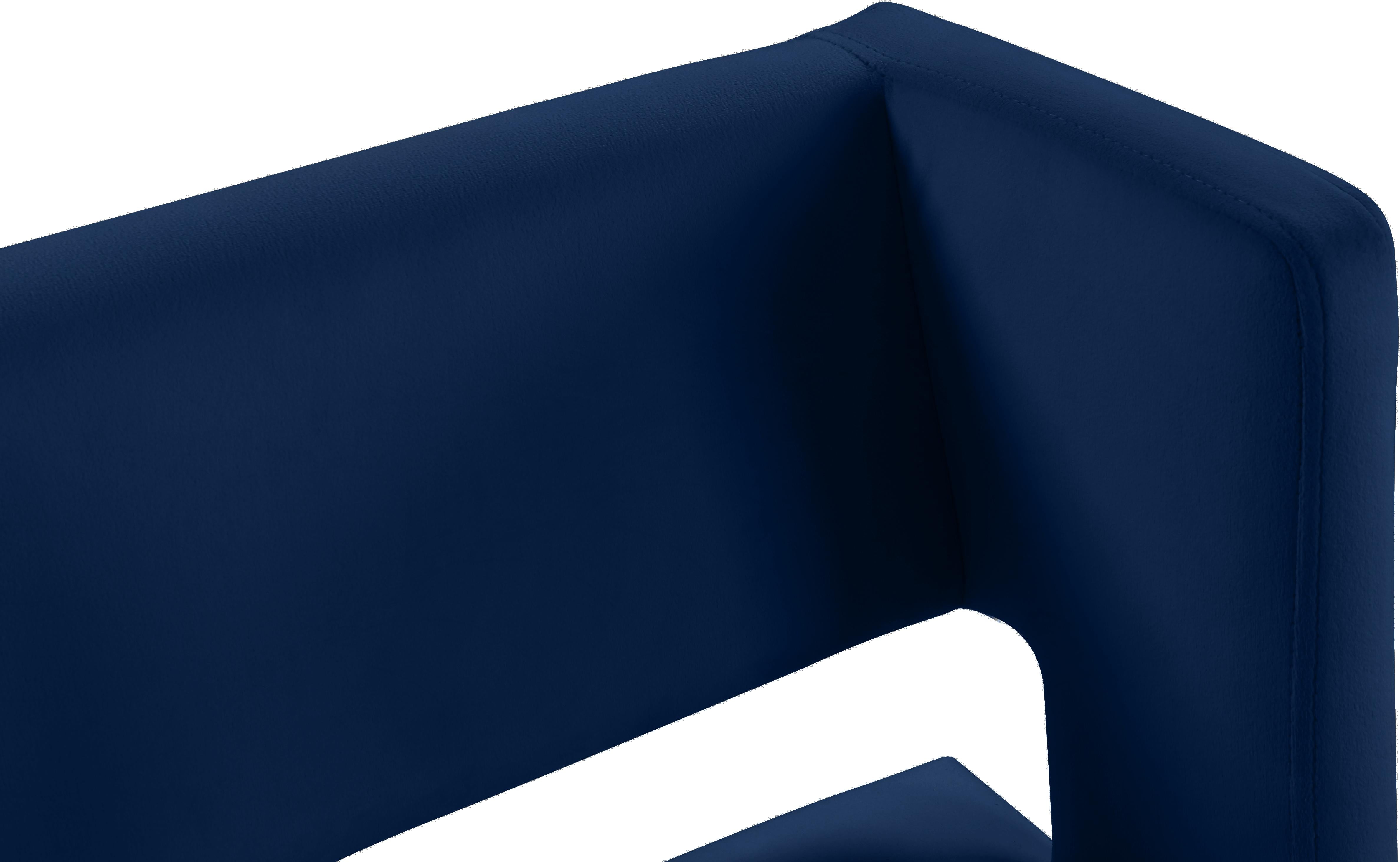 Caleb Navy Velvet Counter Stool - Luxury Home Furniture (MI)