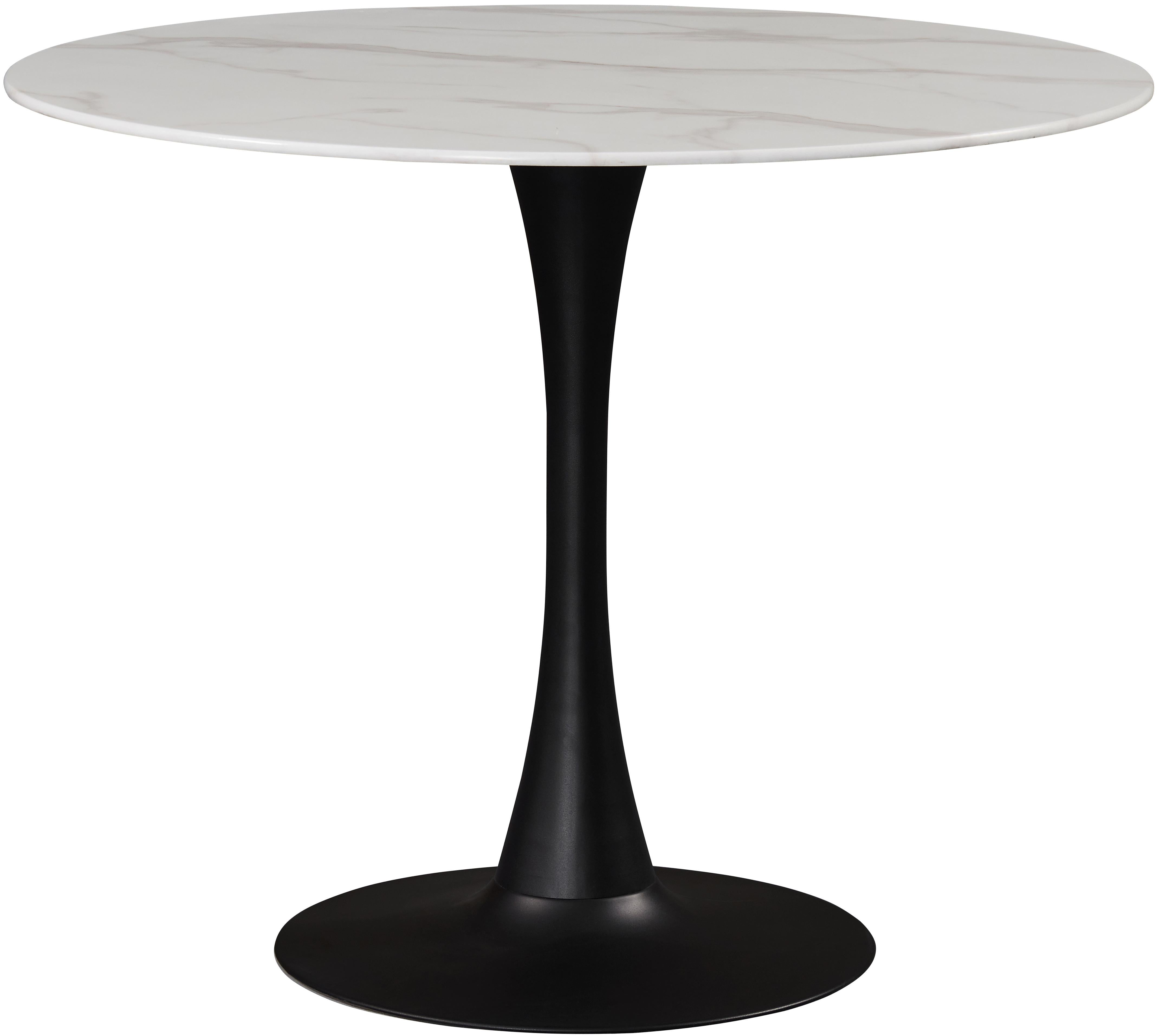Tulip Matte Black Dining Table (3 Boxes) - Luxury Home Furniture (MI)