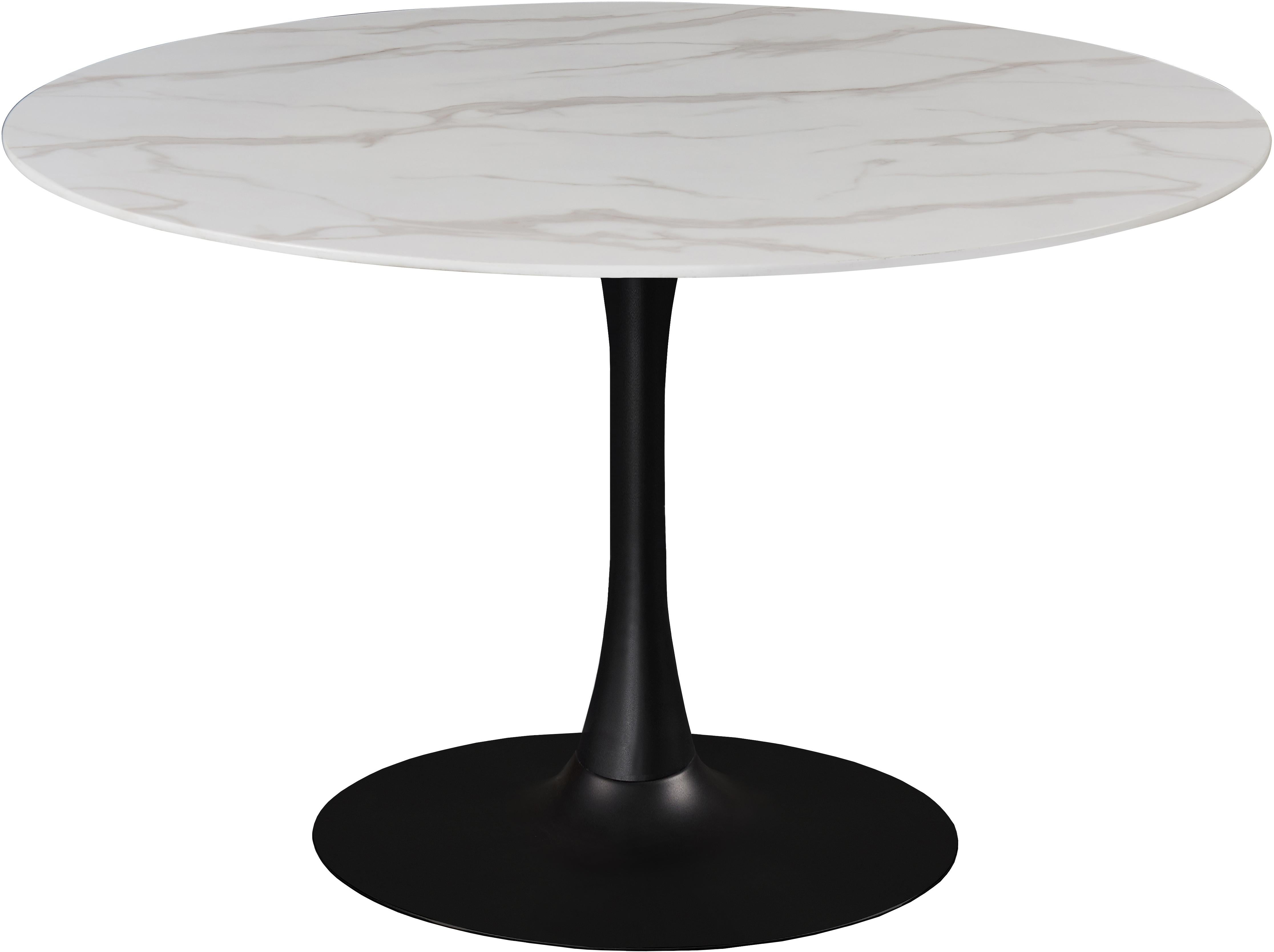 Tulip Matte Black Dining Table - Luxury Home Furniture (MI)