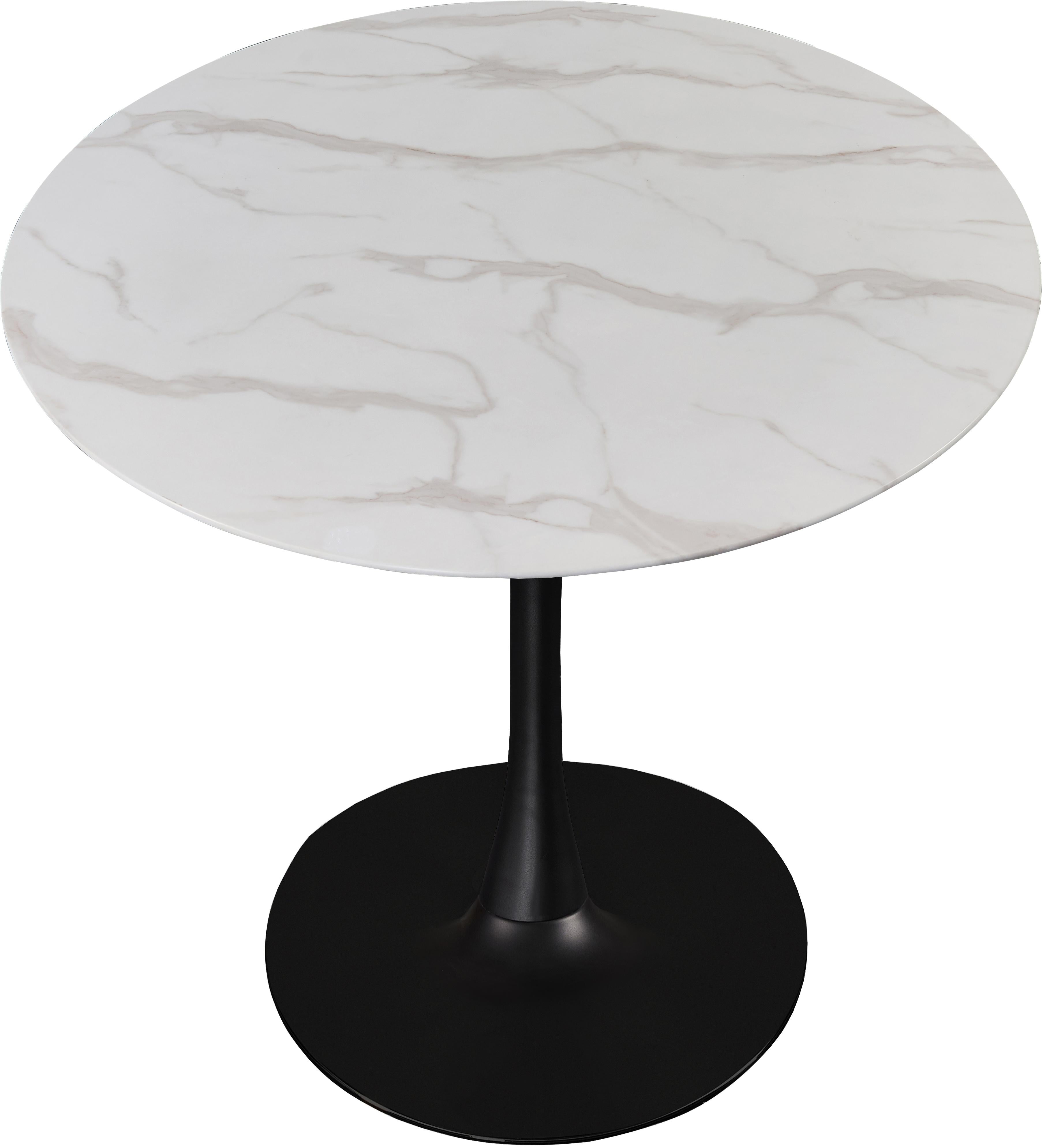 Tulip Matte Black Dining Table (3 Boxes) - Luxury Home Furniture (MI)