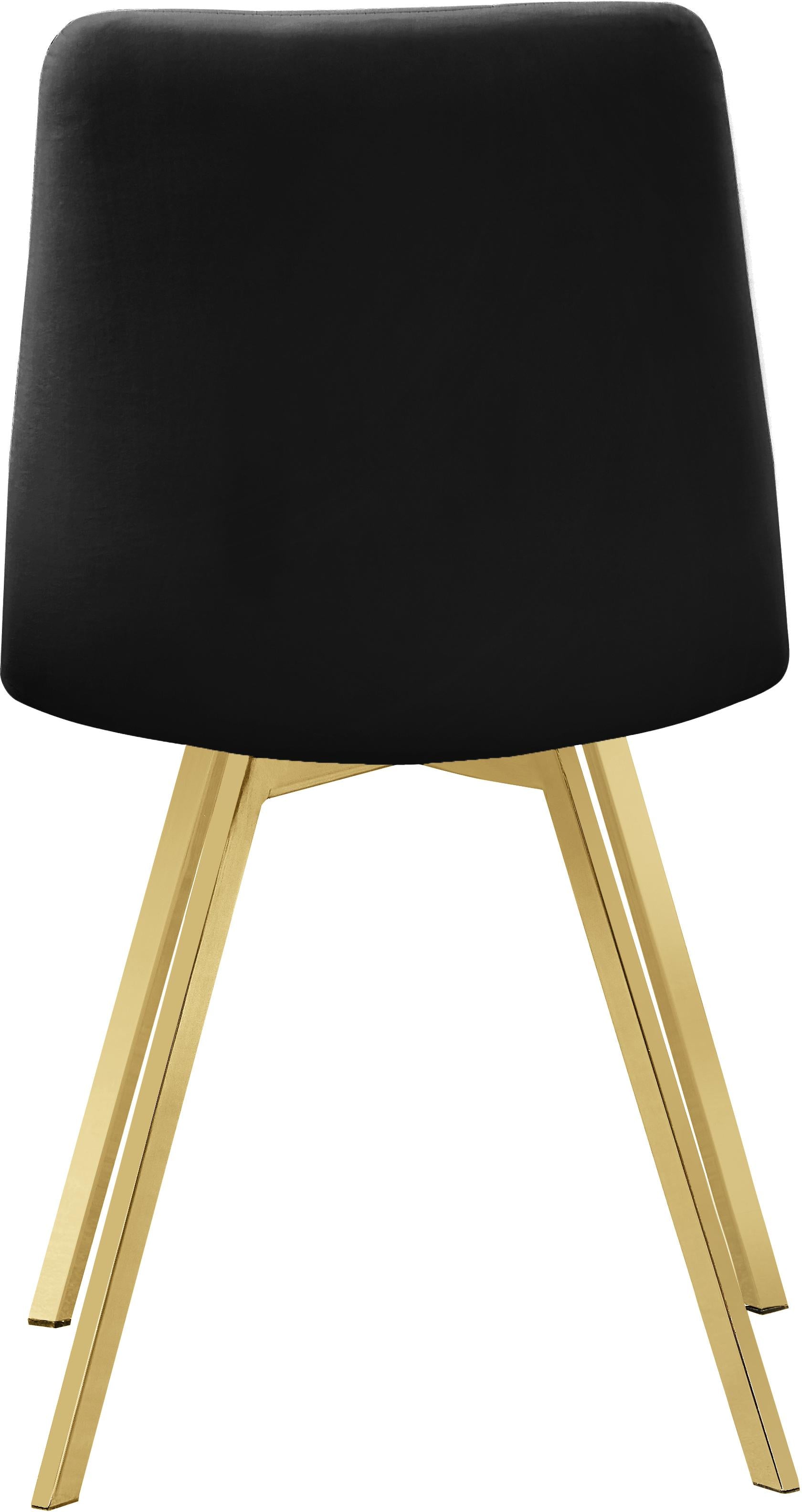 Annie Black Velvet Dining Chair - Luxury Home Furniture (MI)